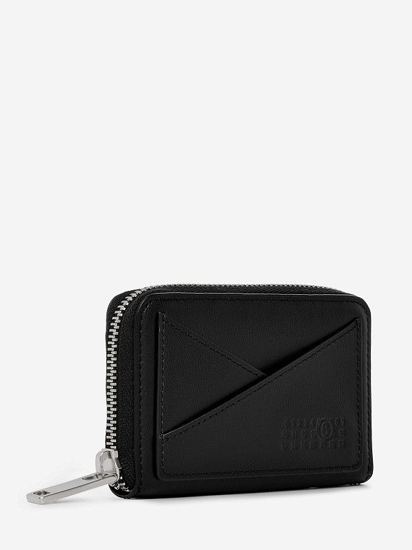 Maison Margiela o1mle0126 Size: OS / Unisex MM6 Numeric Logo Wallet in Black Size ONE SIZE - 2 Thumbnail