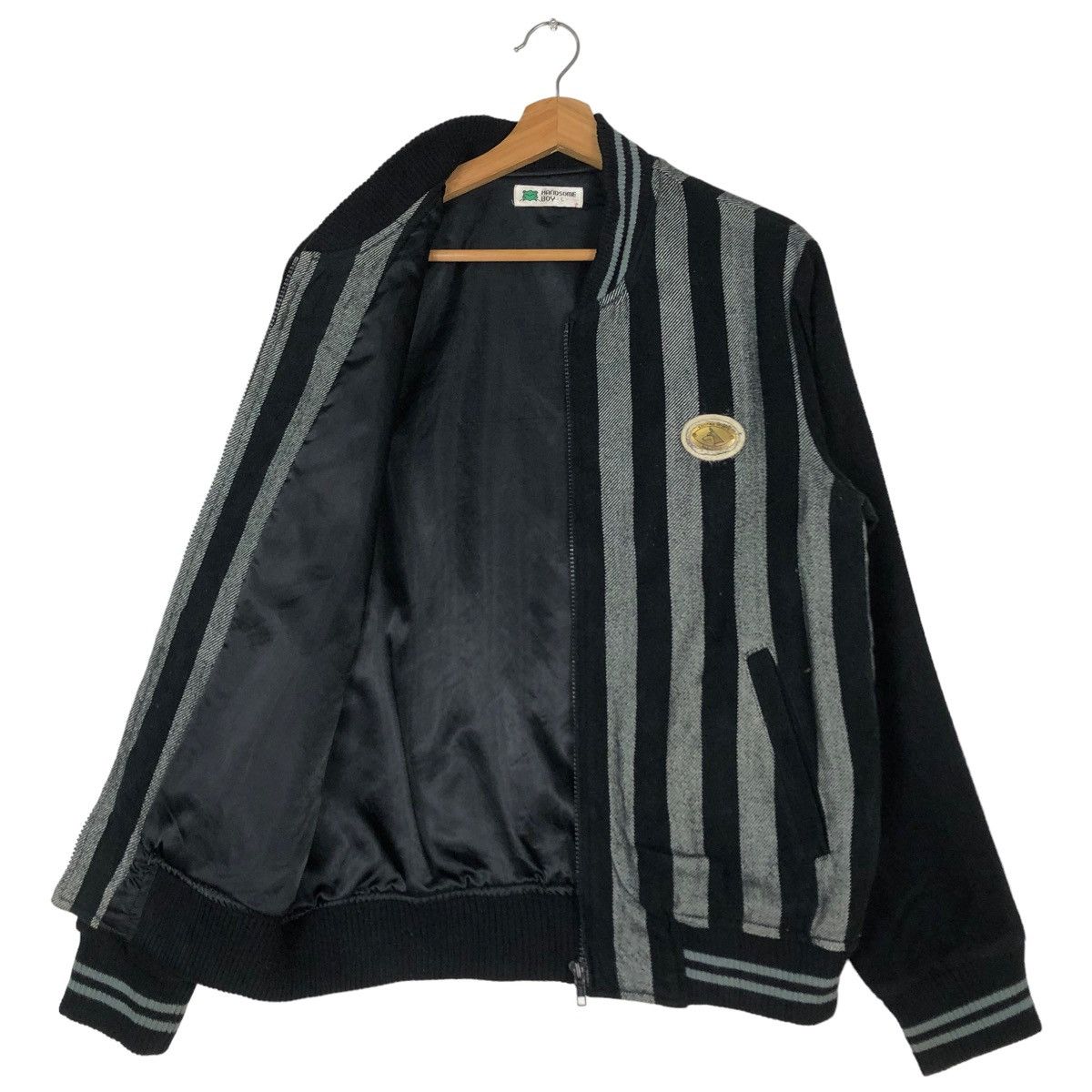 Hysteric Glamour 🔥VINTAGE BOMBER JACKET STRIPED HANDSOMEBOY JAPAN Size US S / EU 44-46 / 1 - 11 Thumbnail
