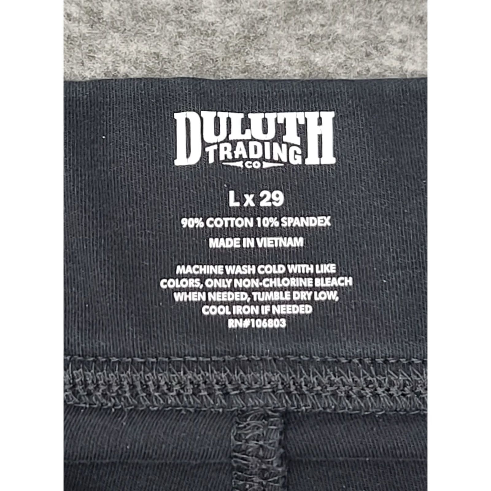 Vintage Duluth Trading NoGA Naturale Slim Leg Pants Black Womens L Athleisure Size 36" / US 14 / IT 50 - 3 Thumbnail
