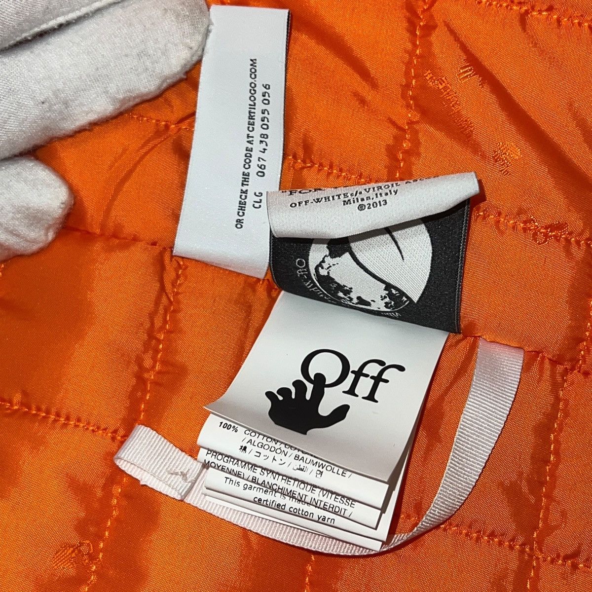 Off-White OFF-WHITE Virgil Abloh Flannel Hooded Padded Jacket Size US L / EU 52-54 / 3 - 8 Thumbnail