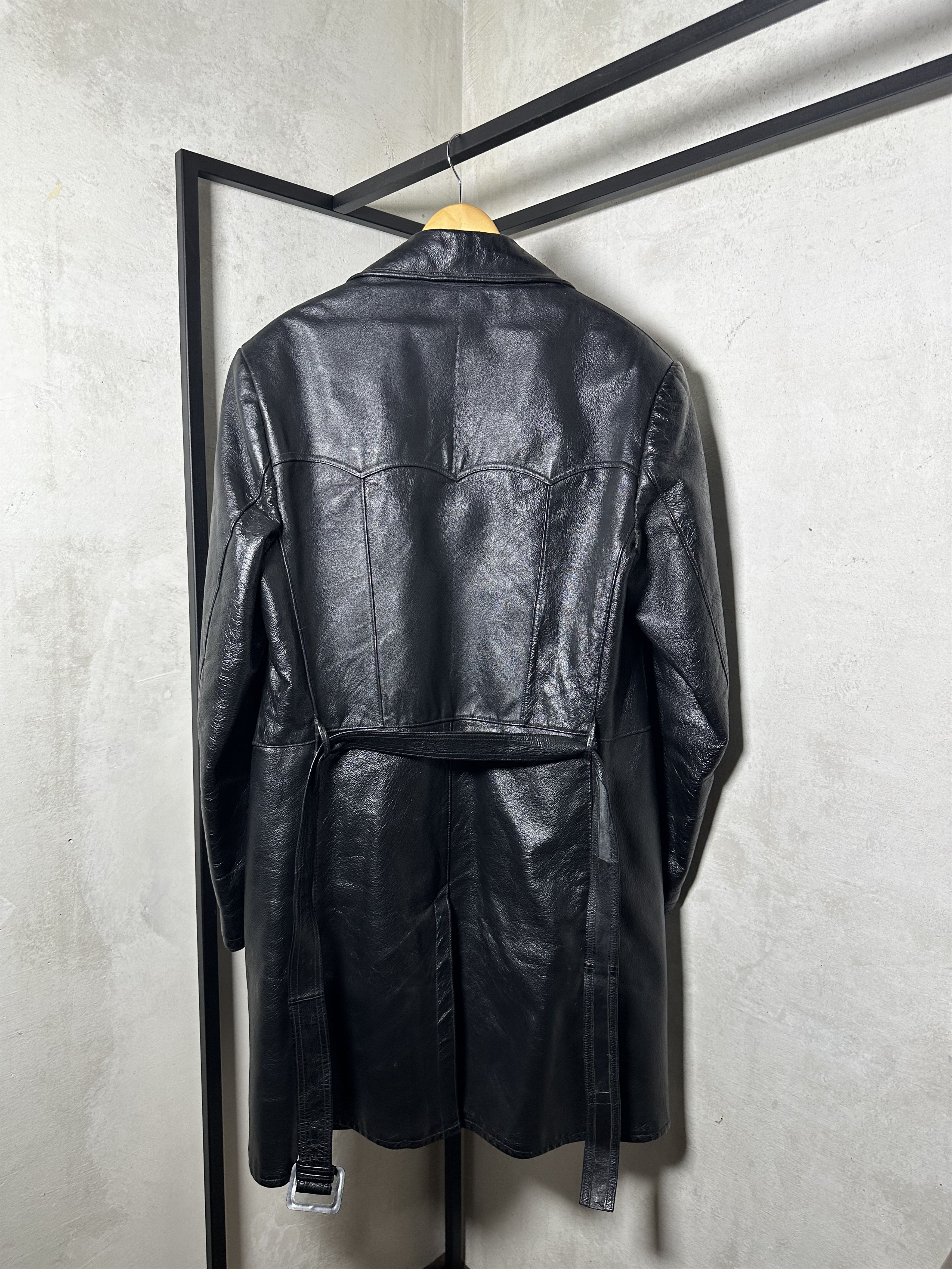 Genuine Leather Vintage Calfskin Leather Brown Coat Size US L / EU 52-54 / 3 - 13 Thumbnail