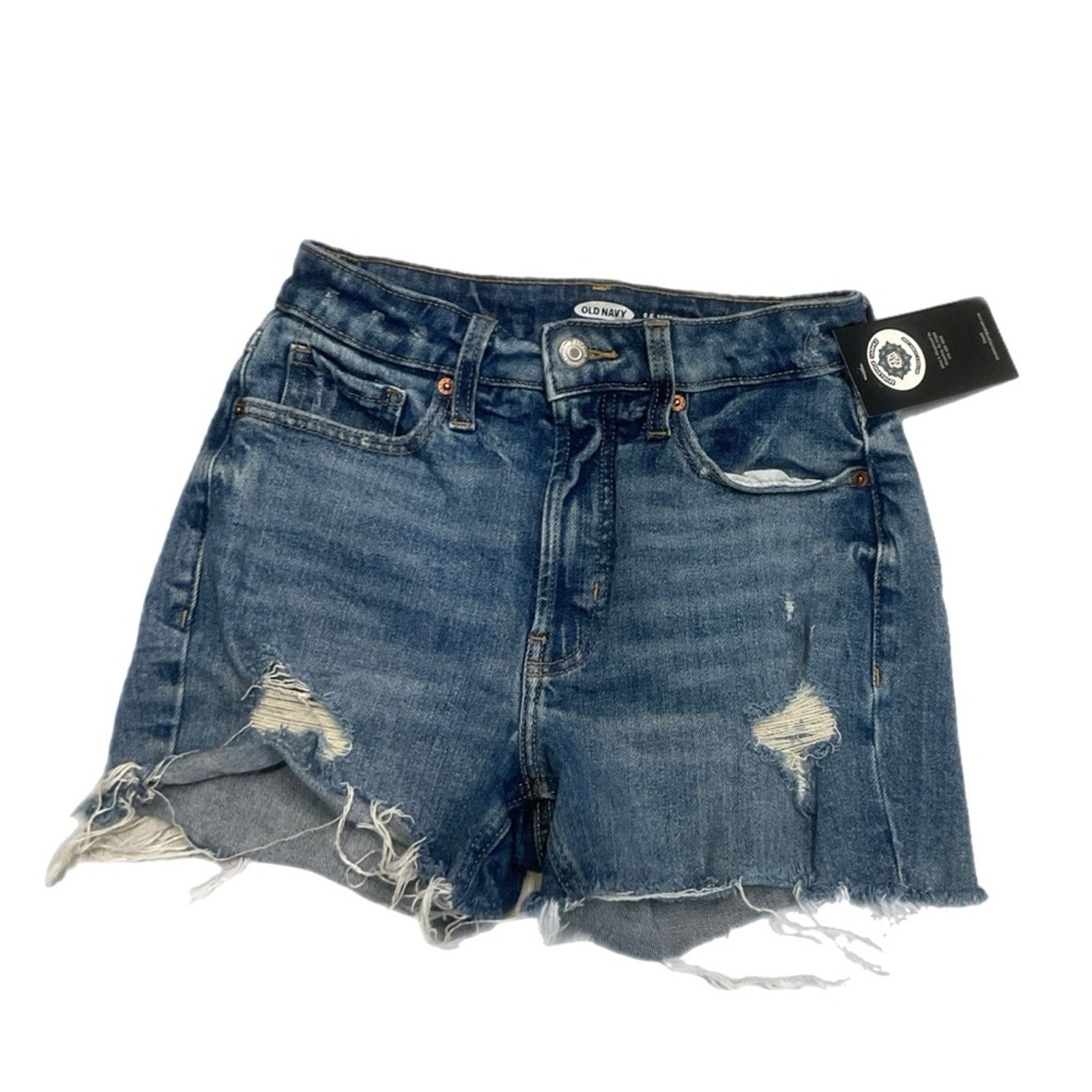 Old Navy Old Navy High Rise Denim Shorts Size 24" / US 00 / IT 34 - 1 Thumbnail
