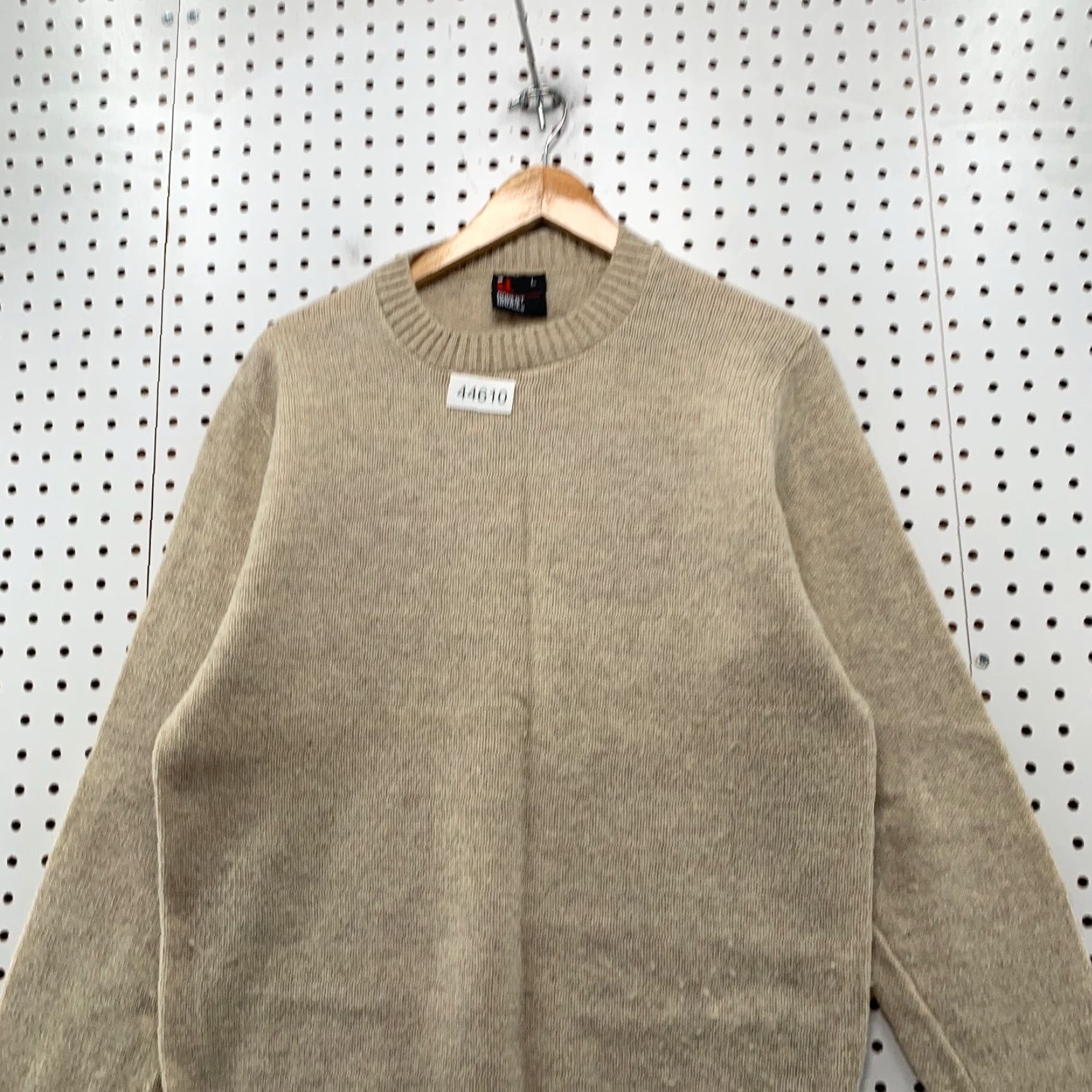 Vintage Vintage Robert Bruce Wool Sweater Mens Large Beige Knit Grandpa Core Pullover Size US L / EU 52-54 / 3 - 2 Thumbnail