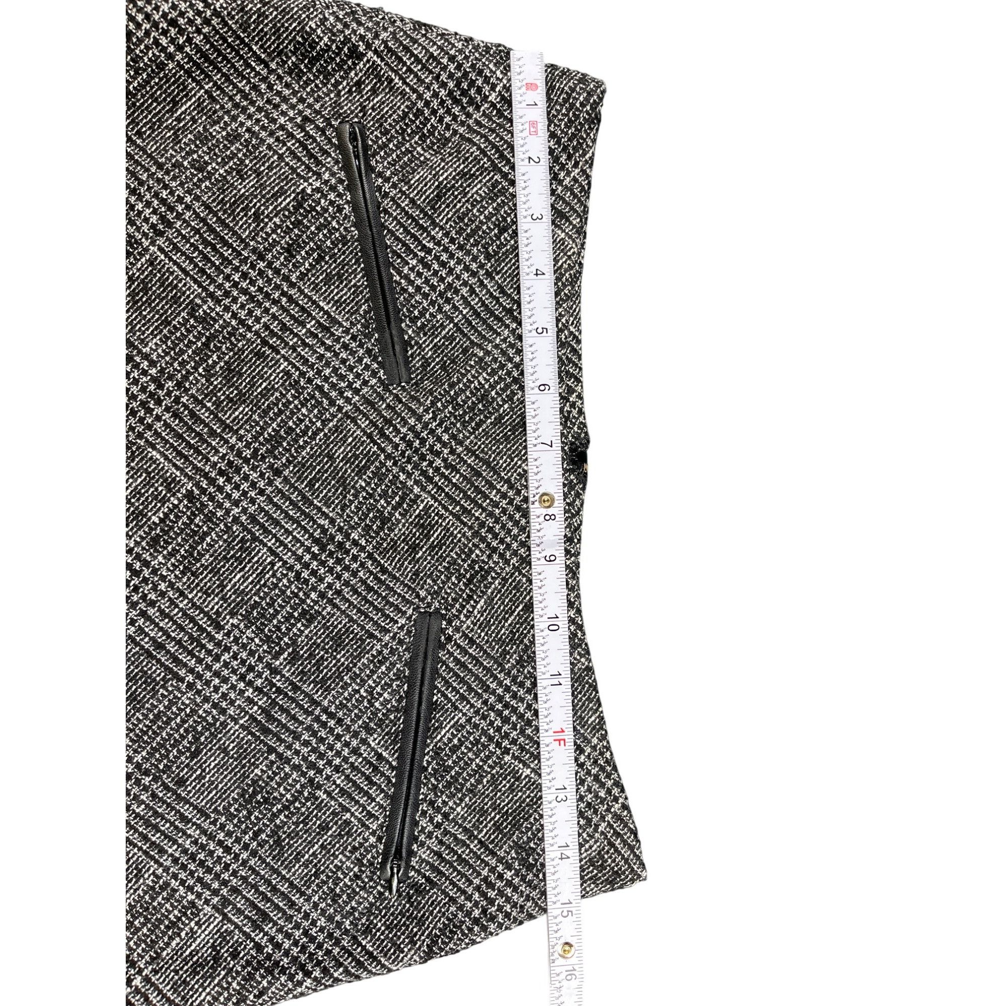 Talbots Talbots SKU 7671 Womens Black and white Pencil Skirt Size 6 Size 28" / US 6 / IT 42 - 5 Thumbnail