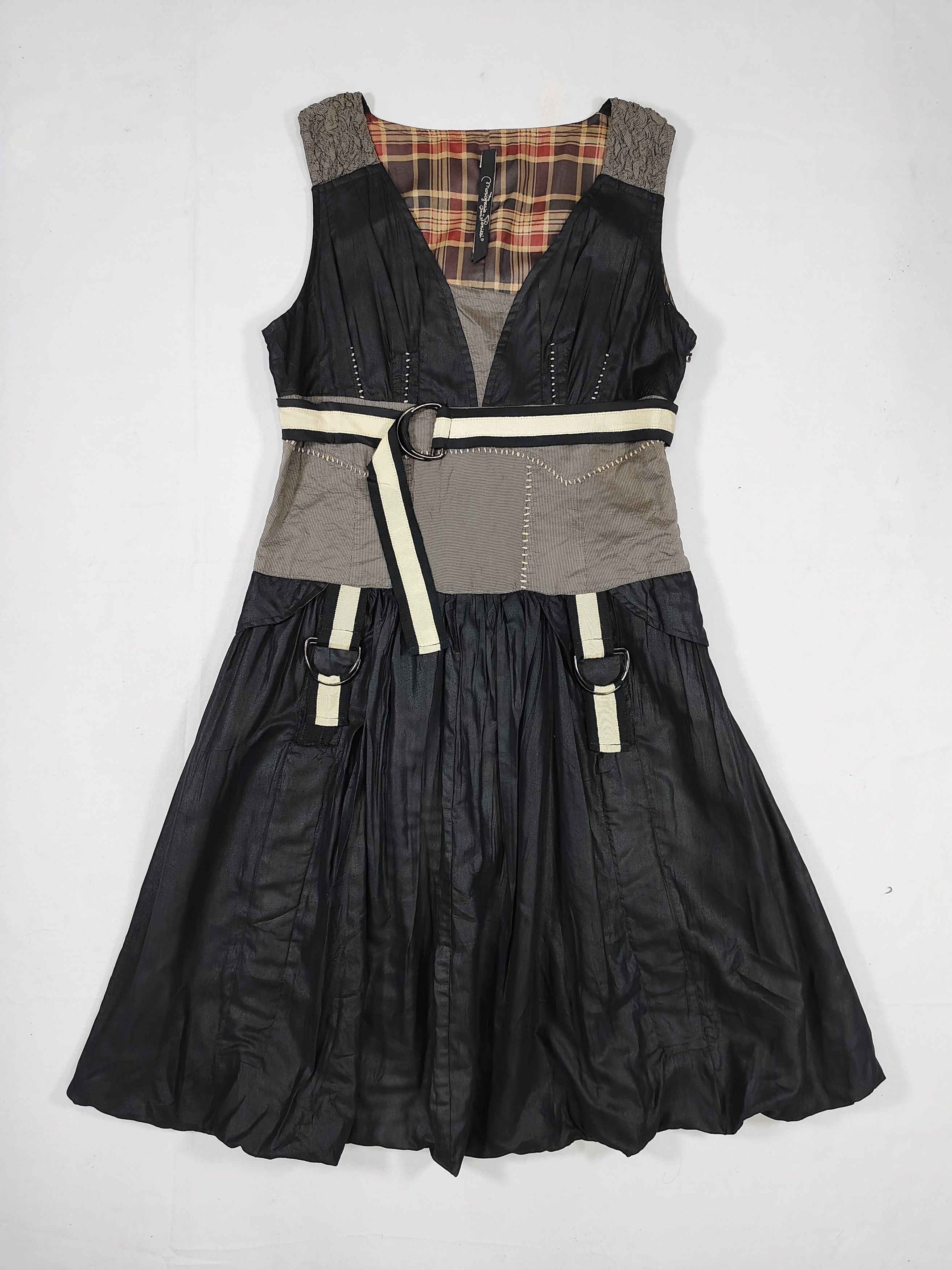 Le Grande Bleu (L.G.B.) 00s Mariagrazia panizzi❤️‍🔥Gothic Utility Harness Belt Dres Size M / US 6-8 / IT 42-44 - 5 Thumbnail