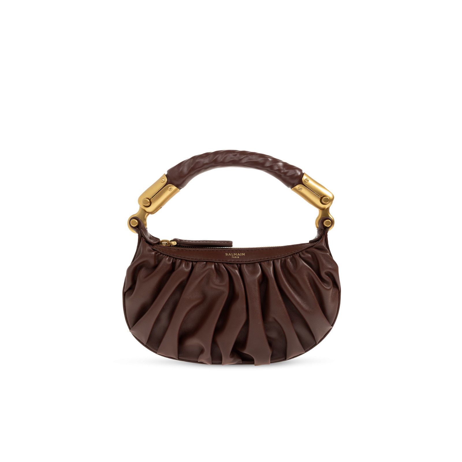 Balmain BALMAIN Ebene Mini Brown Top Handle Bag New & Authentic Size ONE SIZE - 1 Thumbnail