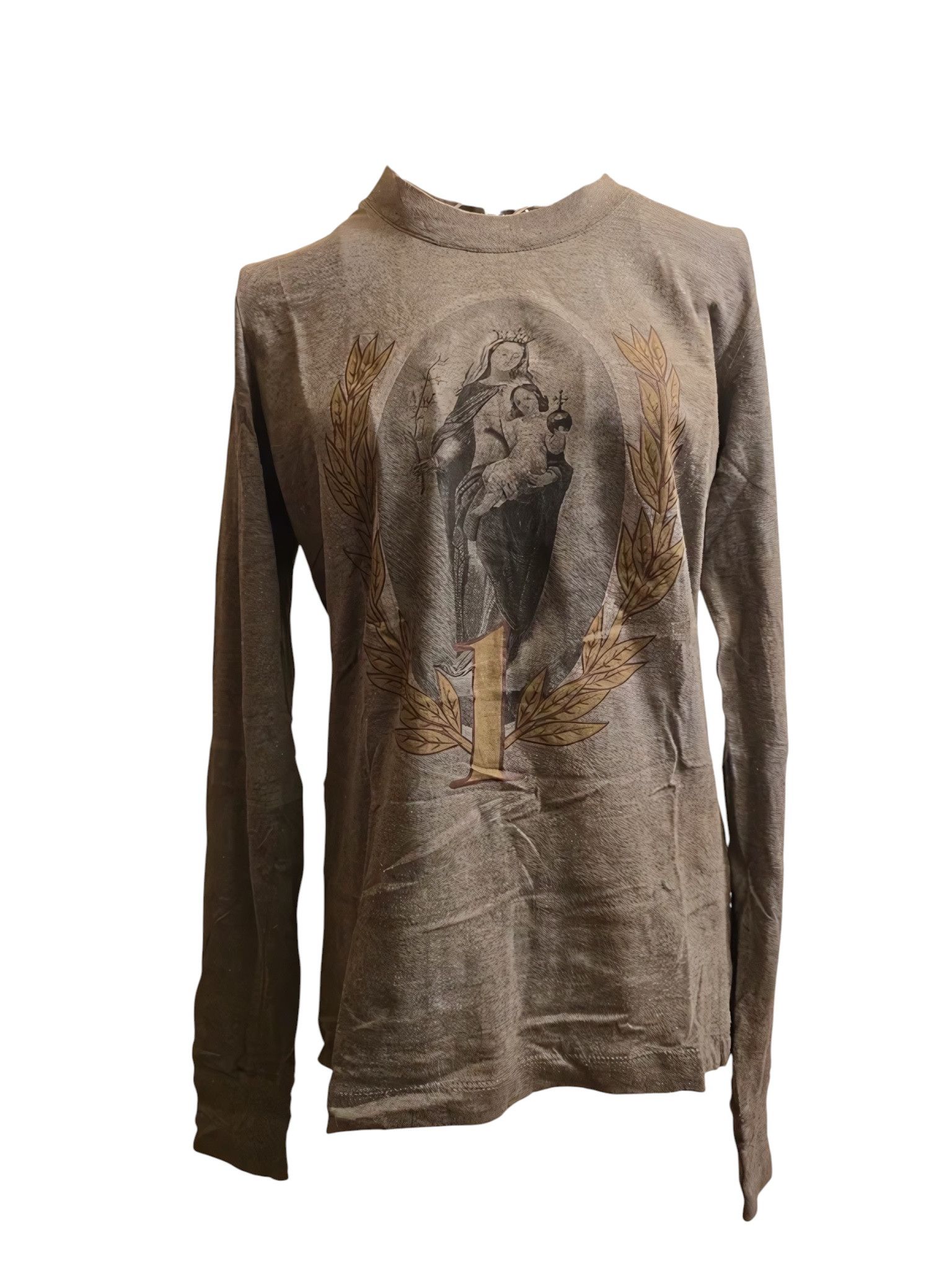 Dolce & Gabbana RARE SAINT MARIA PRINTED LONG SLEEVE Size S / US 4 / IT 40 - 1 Thumbnail