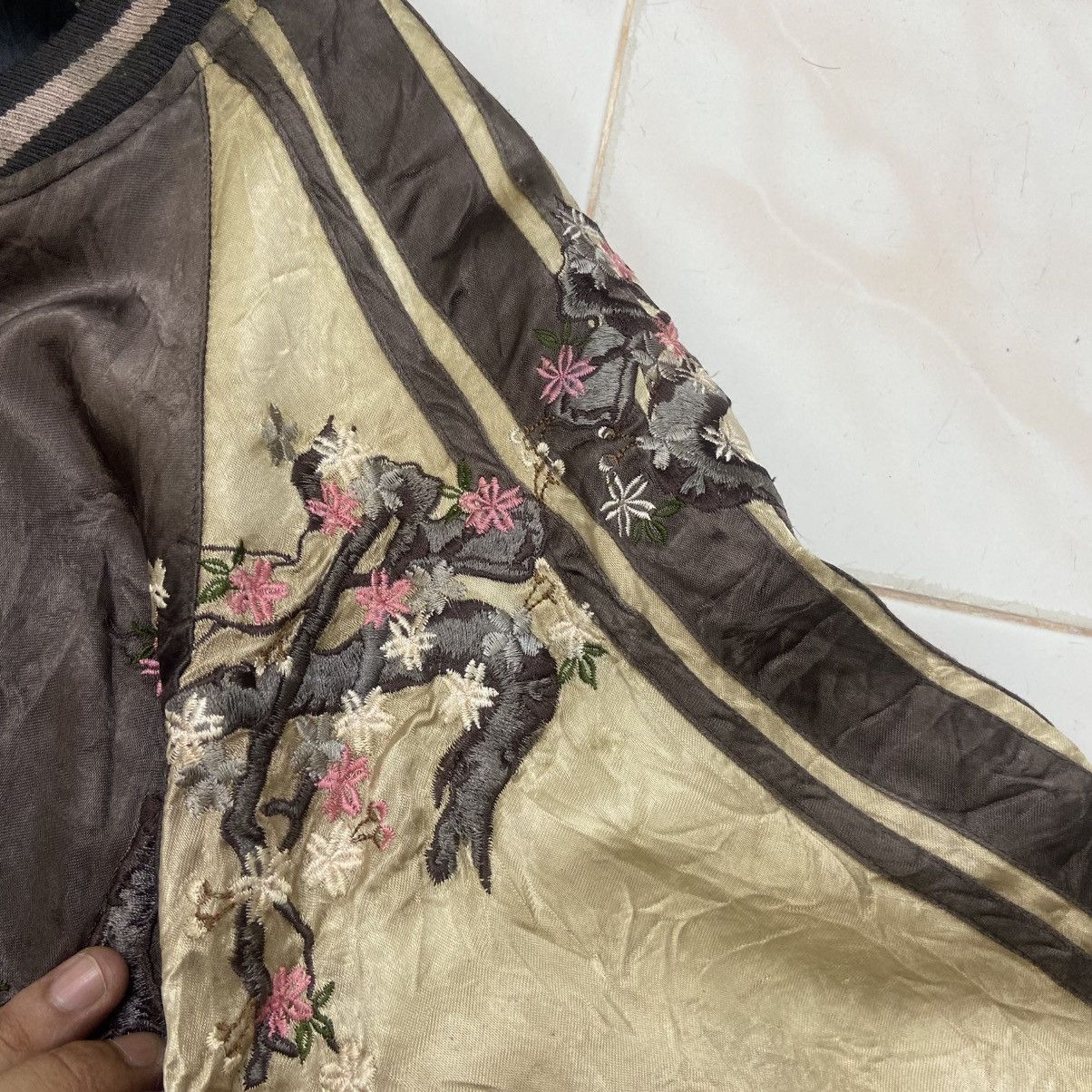 Japanese Brand 🔥Vintage 100% Rayon Japanese Traditional Reversible Sukajan Size US XS / EU 42 / 0 - 11 Thumbnail