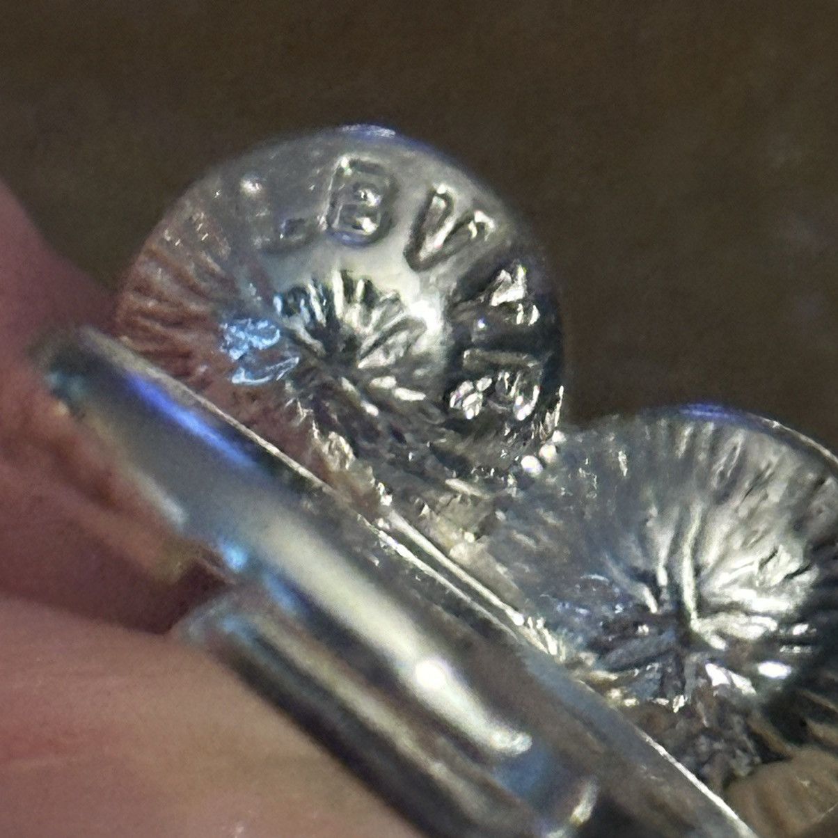 Vintage Vintage LBVYR silver tone rhinestone ring Size ONE SIZE - 3 Thumbnail