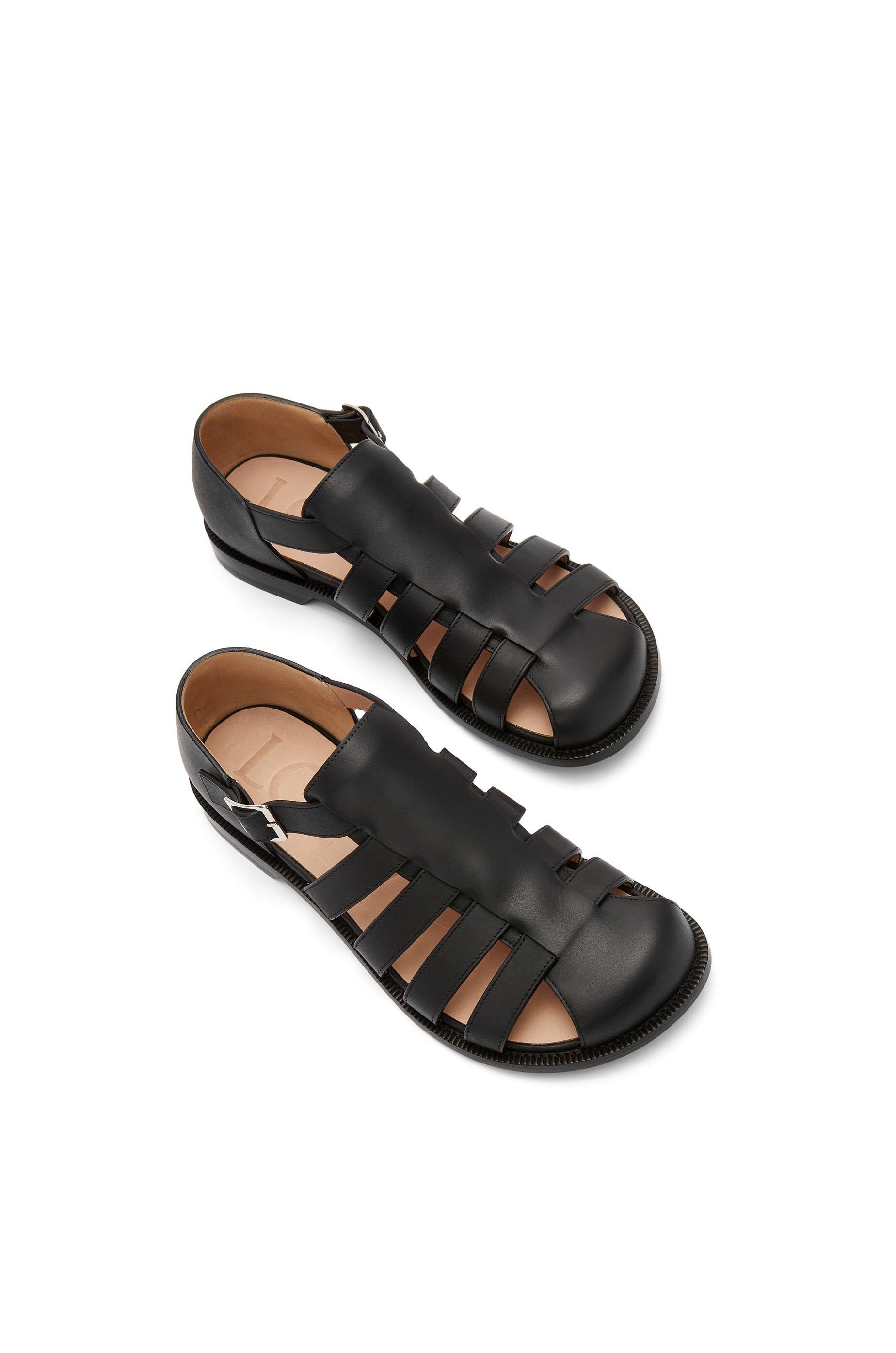 Loewe o1in1g0426 Campo Sandals in Black Size US 10 / EU 43 - 4 Thumbnail