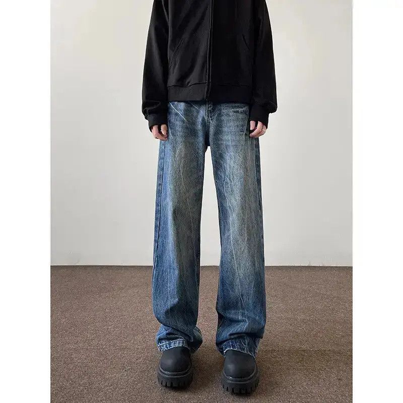 Japanese Brand Retro loose washed casual jeans Size US 32 / EU 48 - 6 Thumbnail