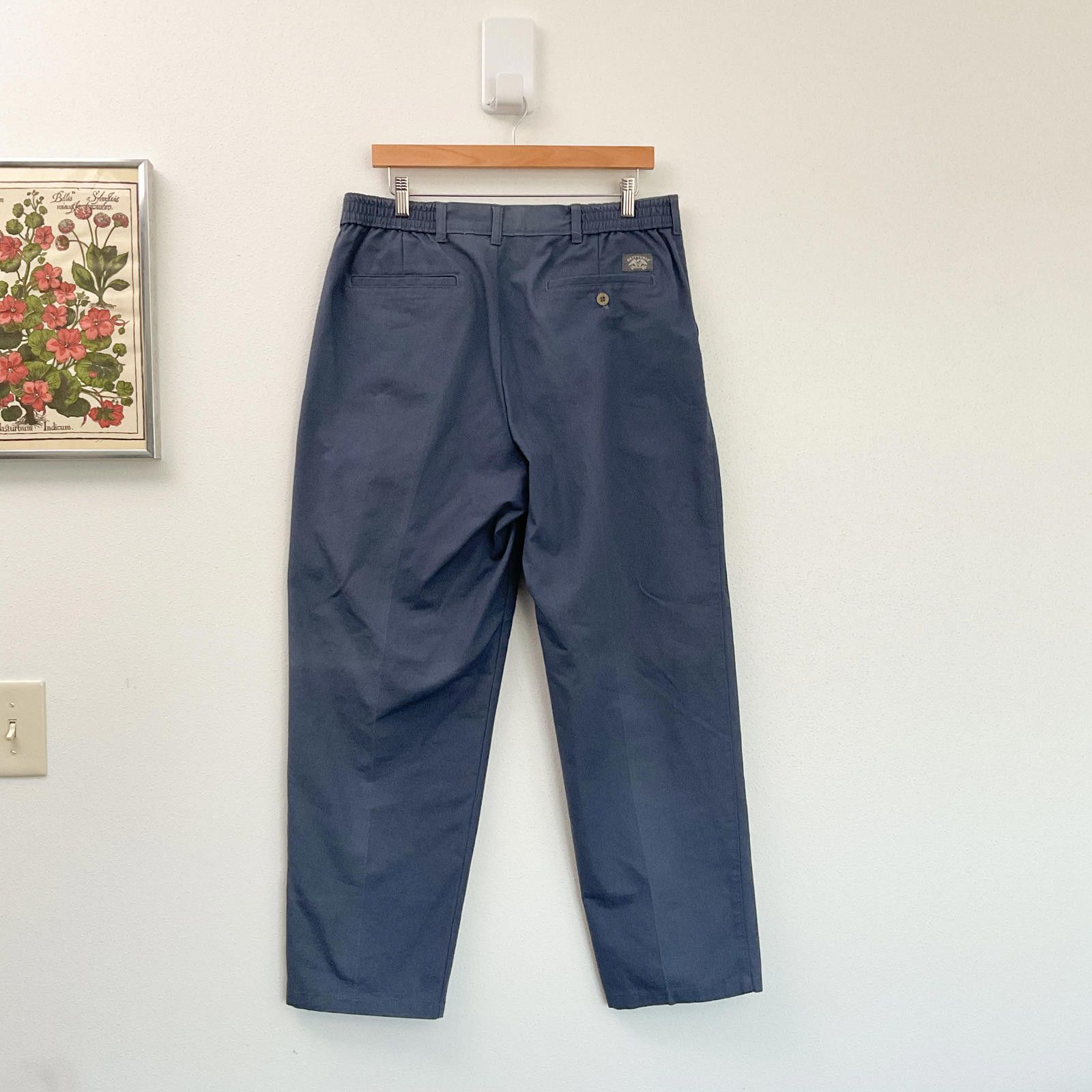 Vintage VTG 80's Brittania mens blue pleated loose trousers 36 x 30 Size US 36 / EU 52 - 3 Thumbnail