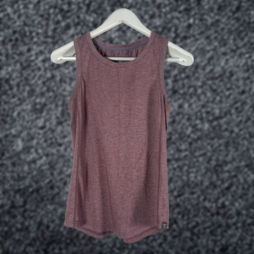 Vintage Title Nine Womens Purple Heathered Sleeveless Tank Top Small Activewear Stretch Size S / US 4 / IT 40 - 1 Thumbnail