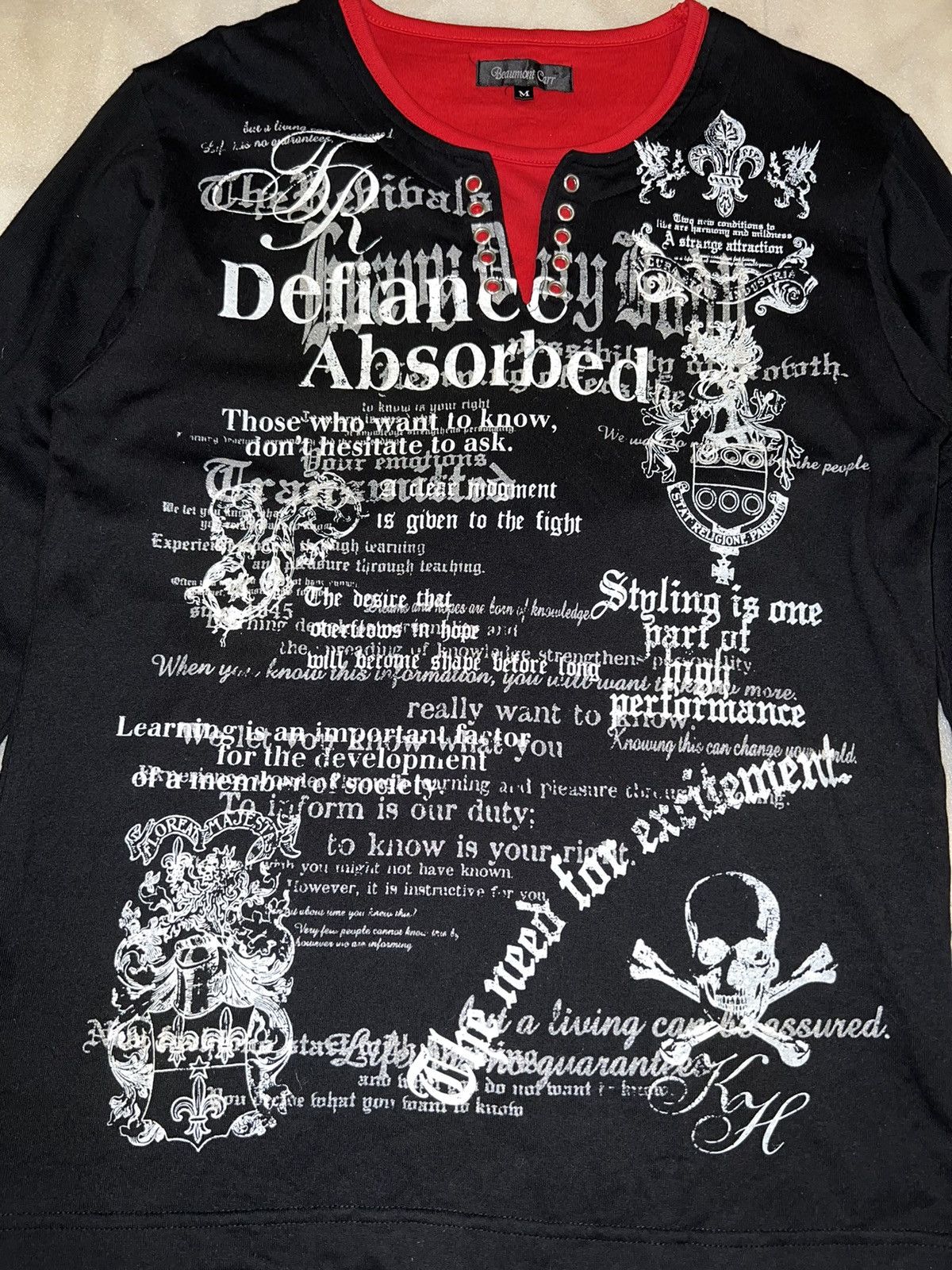 Japanese Brand Beaumont Carr Punk Seditionaries Longsleeve ☠️➕ Size US M / EU 48-50 / 2 - 5 Thumbnail