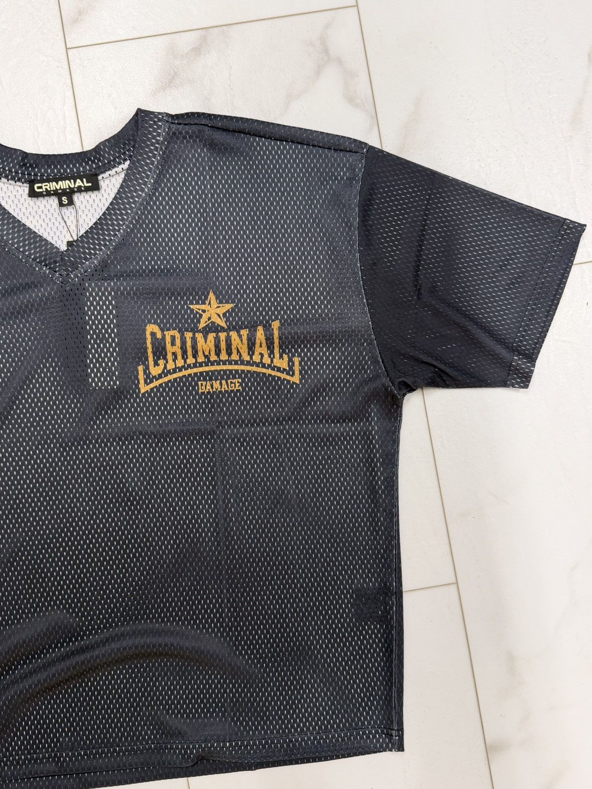 Criminal Damage CRIMINAL DAMAGE BLAKE MESH TOP - Sz XL Size US XL / EU 56 / 4 - 2 Thumbnail