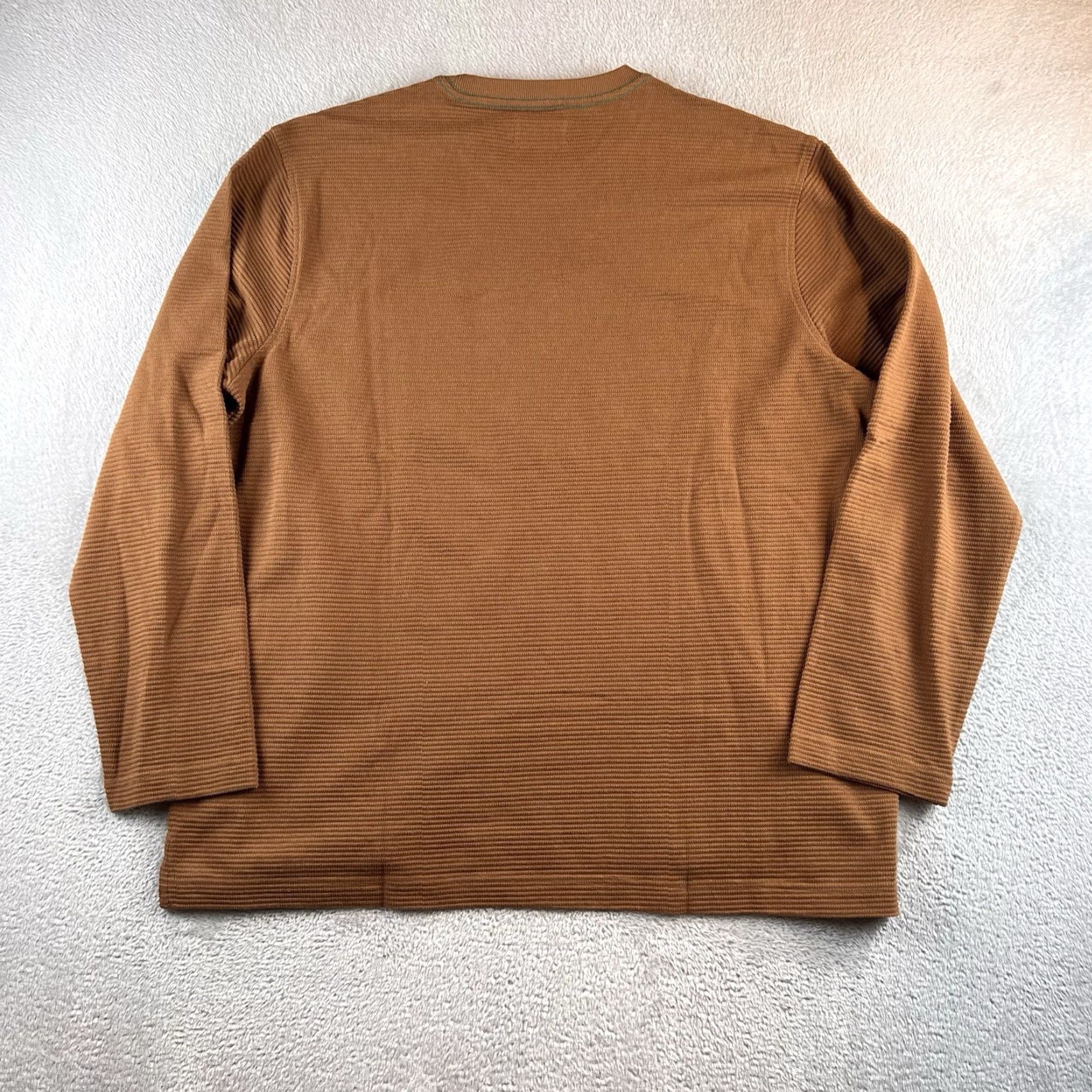 Vintage Wellen Sweatshirt Mens XXL Knit Crew Neck Lightweight Pullover Brown Solid Beach Outdoor Classic Hiking Walking Size US XXL / EU 58 / 5 - 2 Thumbnail
