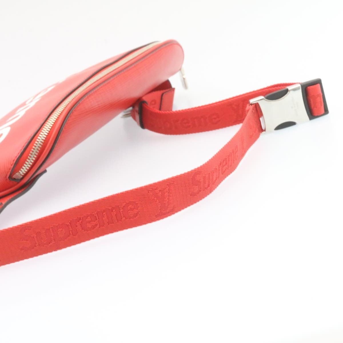 Louis Vuitton LOUIS VUITTON X Supreme Epi Bum Bag Body Bag Red M53418 Size ONE SIZE - 7 Thumbnail