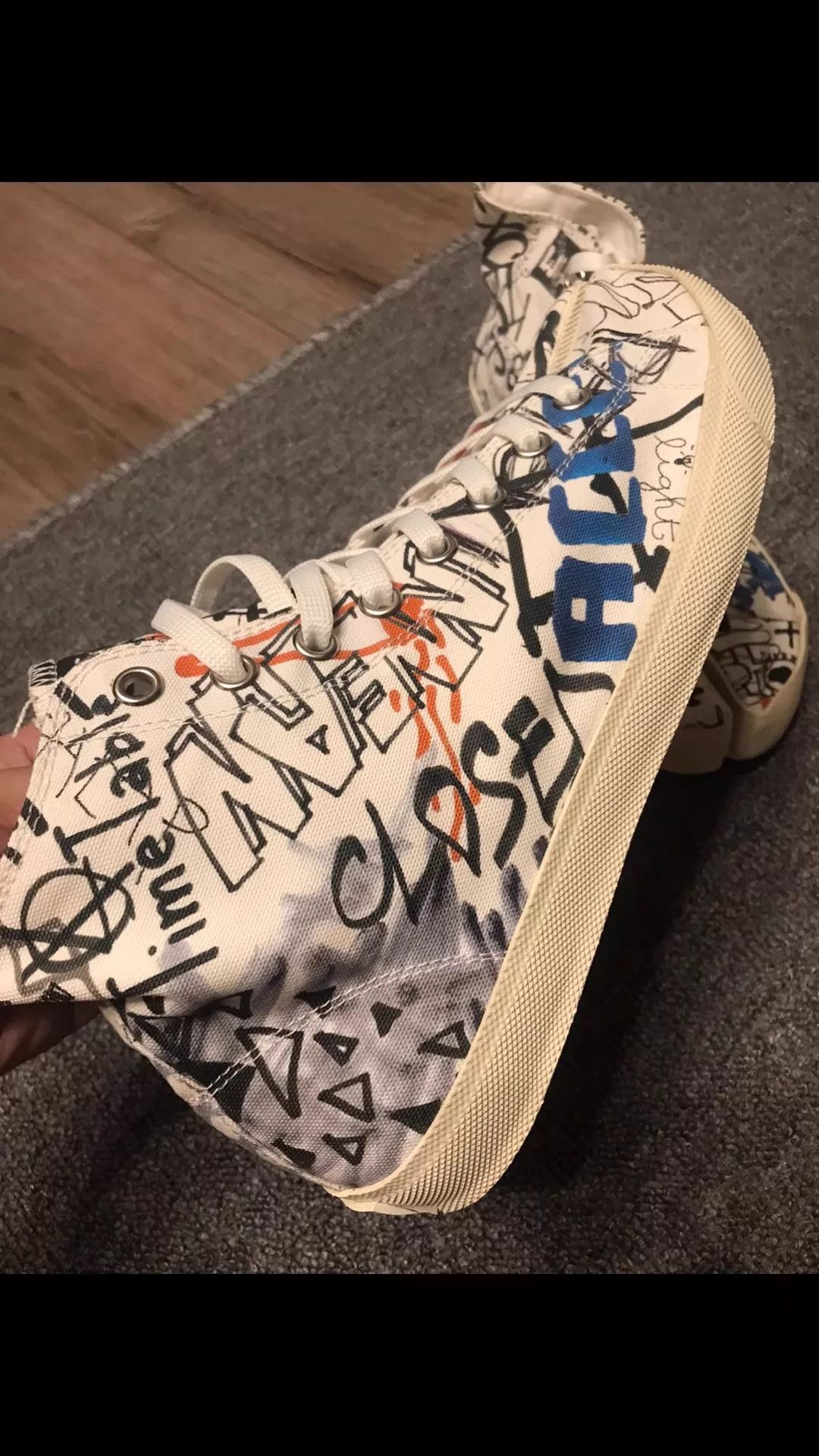 Maison Margiela Maison Margiela Graffiti High-Top Split-Toe 43 EU New Size US 10 / EU 43 - 4 Thumbnail
