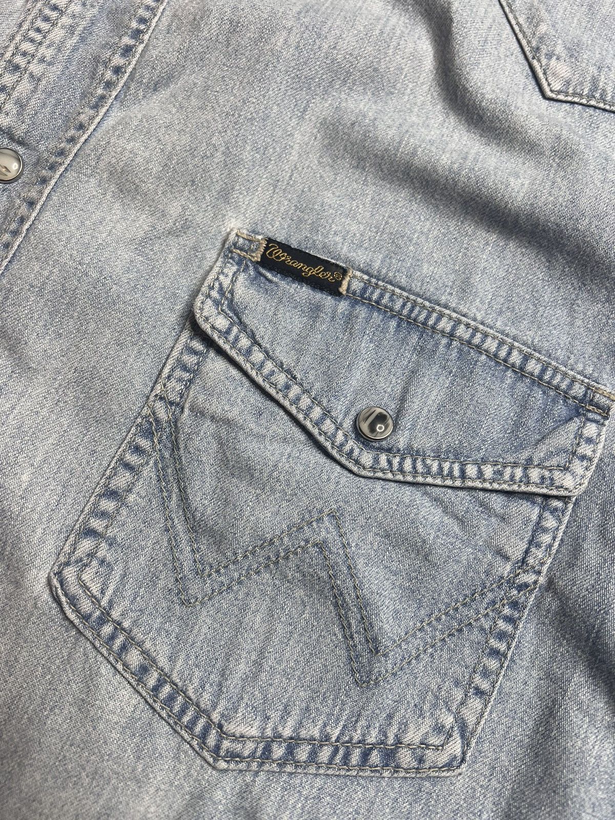 Wrangler Vintage Wrangler Denim Shirt Size US XXL / EU 58 / 5 - 3 Thumbnail