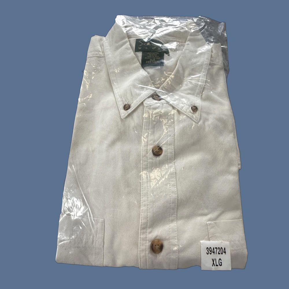 Vintage Scandia Woods Shirt Mens XL White 100% Cotton Button Front Pockets Casual Size US XL / EU 56 / 4 - 1 Thumbnail