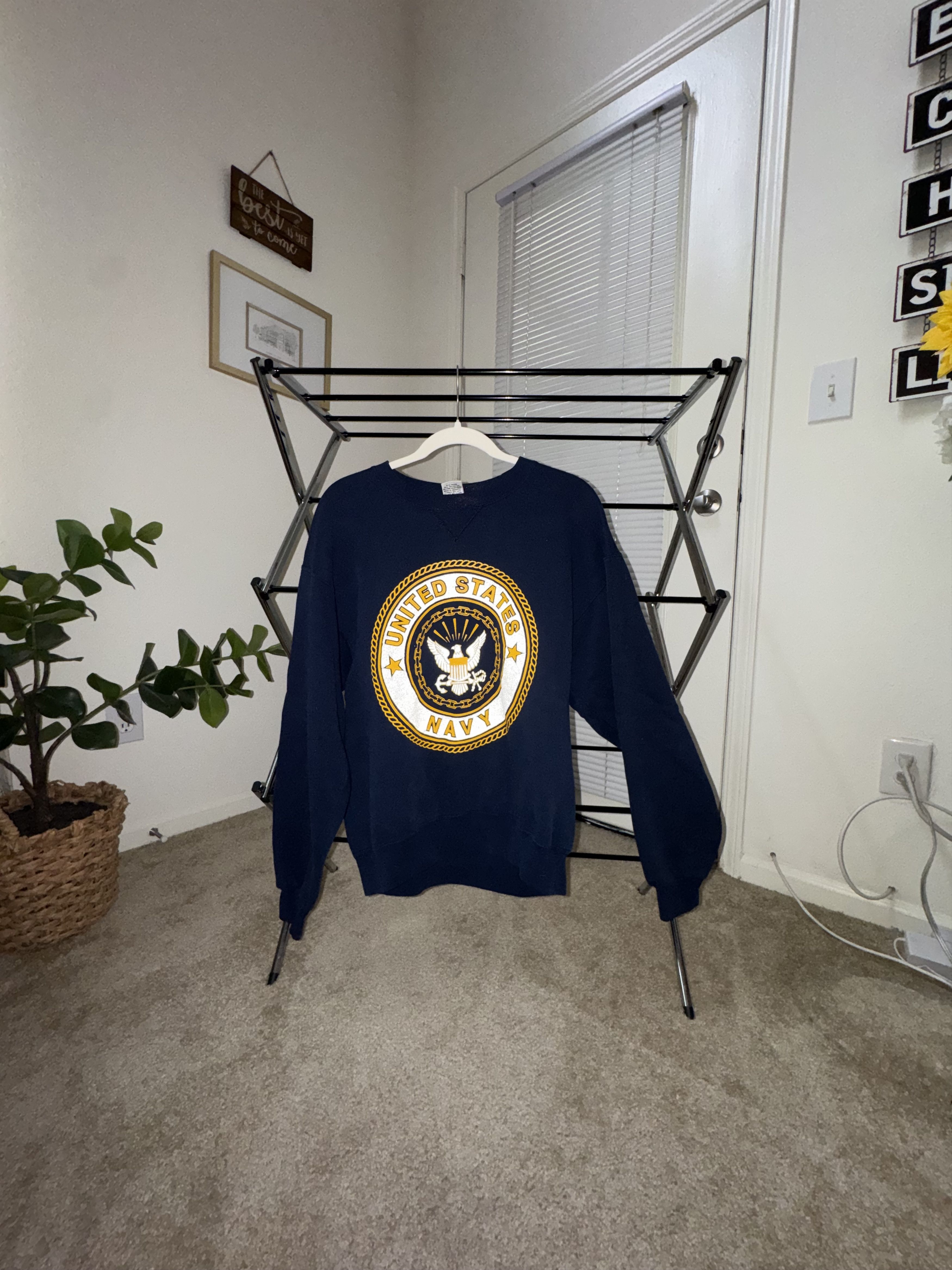 Vintage VINTAGE United States Navy Crewneck Sweatshirt Size US M / EU 48-50 / 2 - 3 Thumbnail