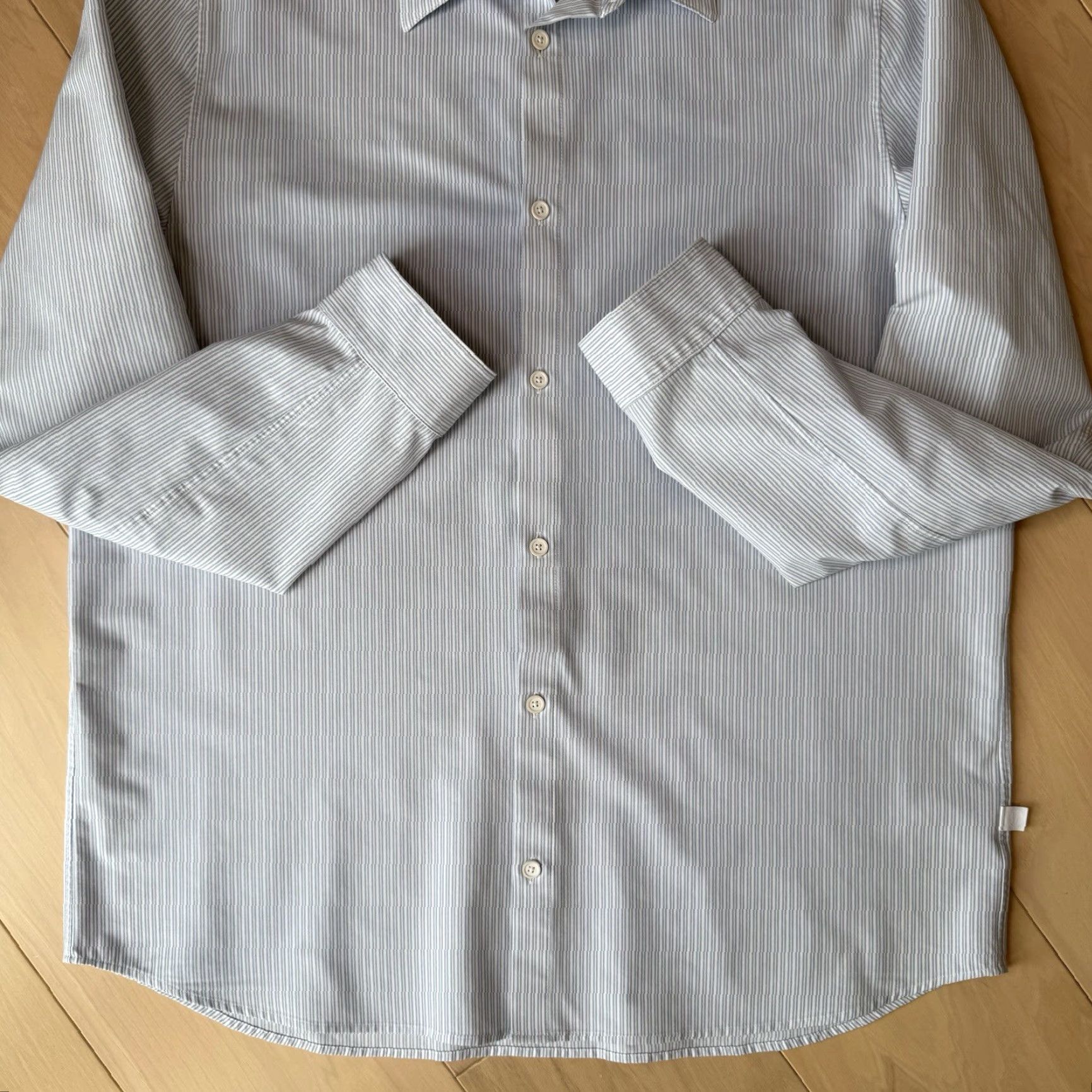 Lululemon Lululemon Shirt XL Blue White Long Sleeve Minimalist Oxford Athleisure Shirt Size US XL / EU 56 / 4 - 6 Thumbnail