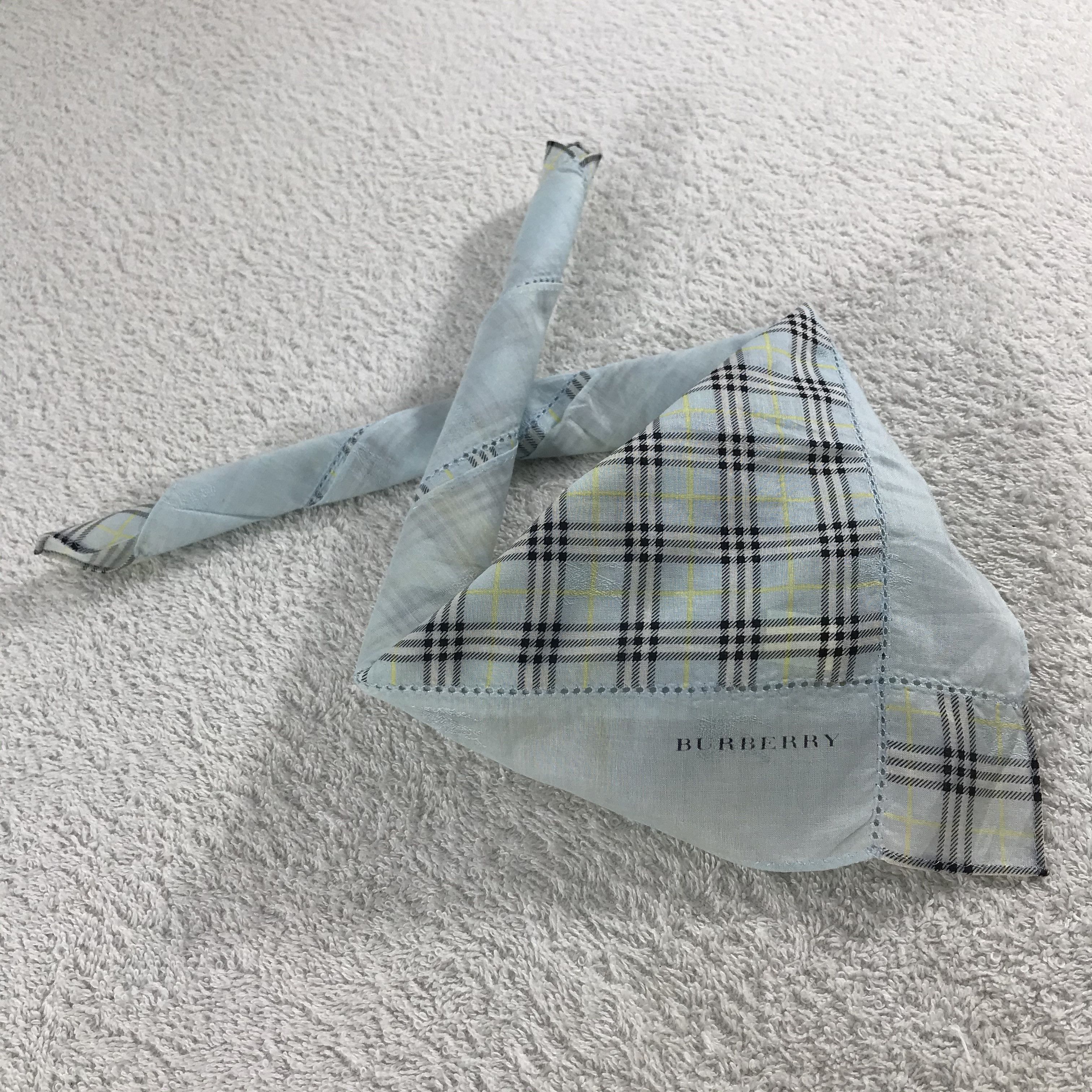 Burberry × Vintage Burberry Bandana / Handkerchief / Neckerchief - S286 Size ONE SIZE - 4 Thumbnail