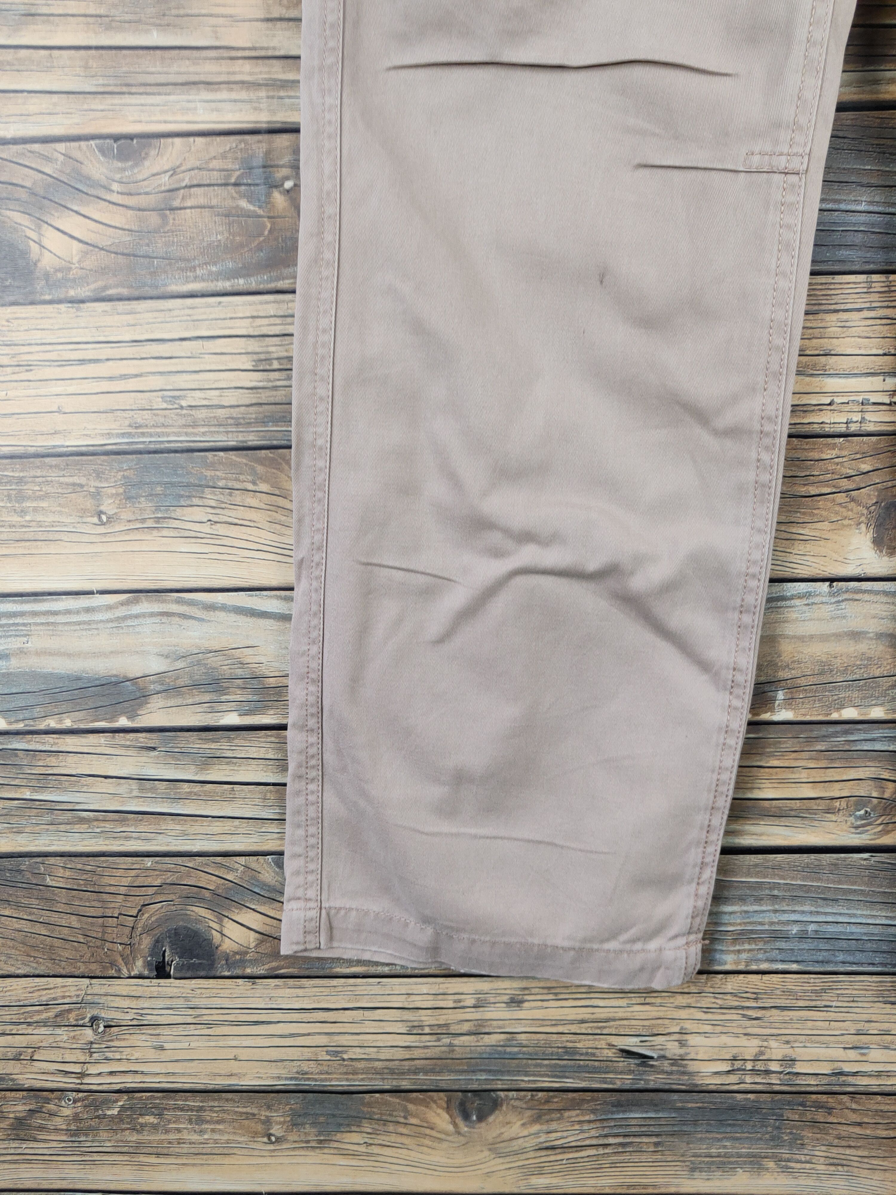 Japanese Brand DLL Anti-Label Jean Beige Multipocket Cargo Pants #521 Size US 33 - 4 Thumbnail