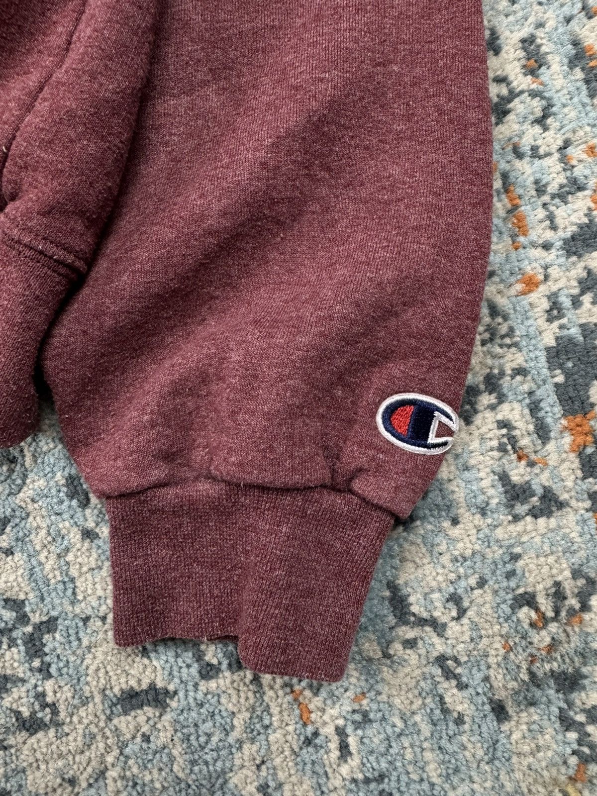 Champion × Vintage Vintage 90s Champion Shrewsbury Baseball melange hoodie Size US L / EU 52-54 / 3 - 5 Thumbnail