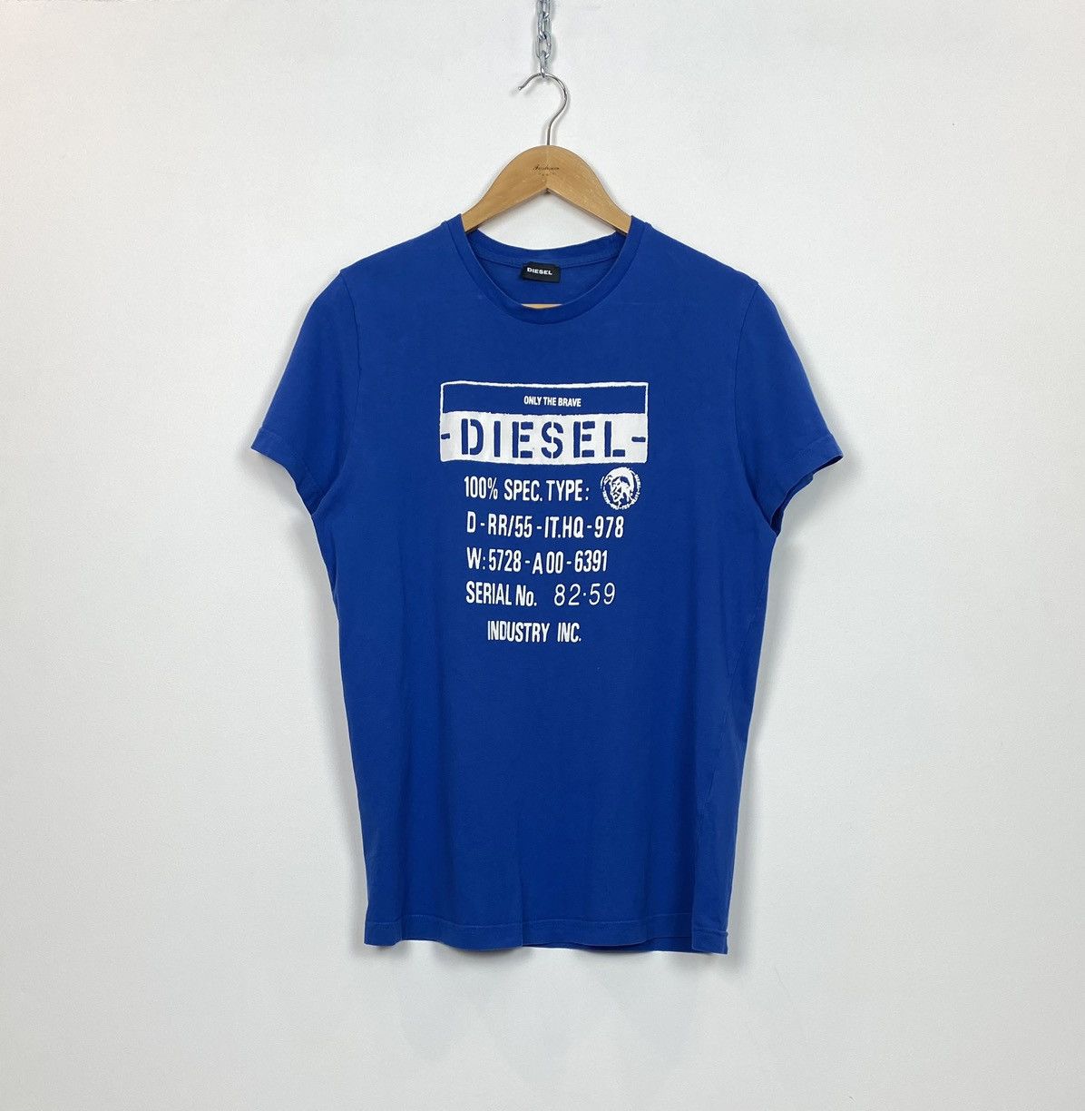 Diesel Diesel Big Logo Designer Italian T-Shirt Blue Short Sleeve Size US M / EU 48-50 / 2 - 1 Thumbnail