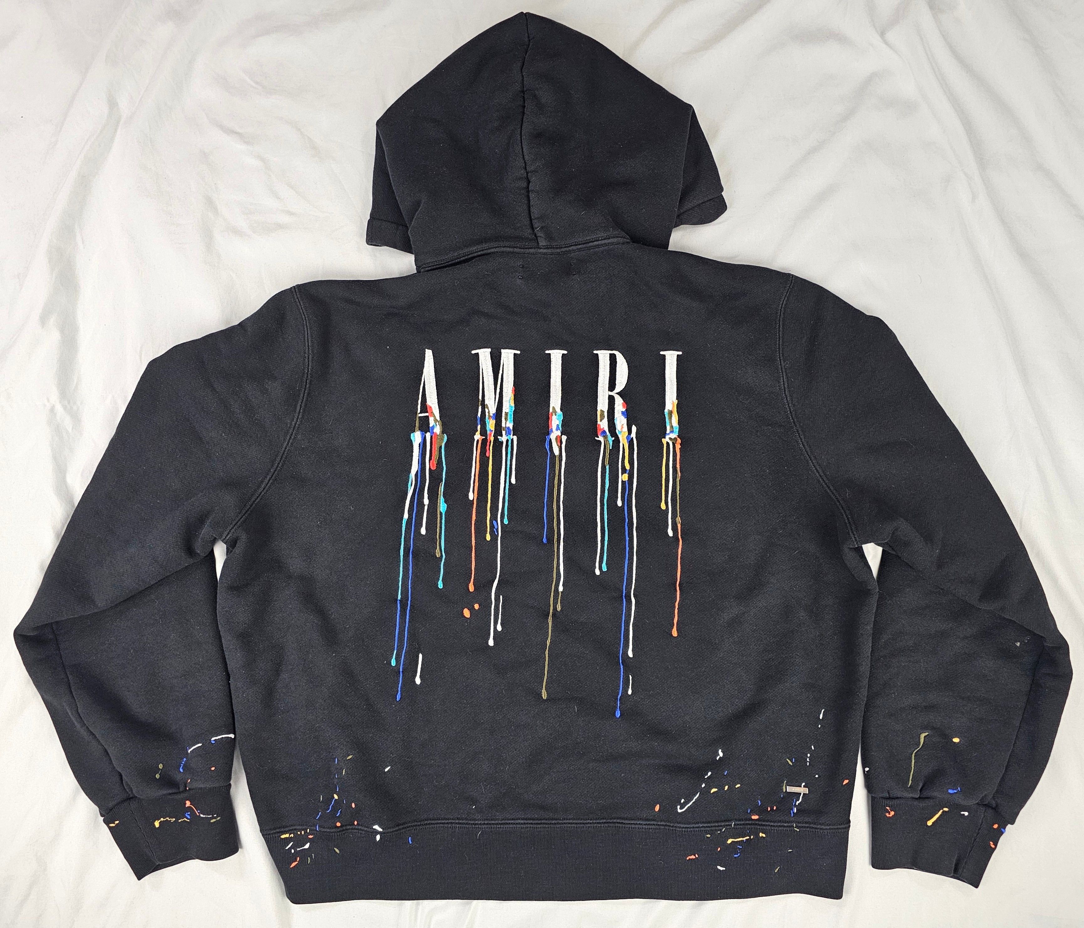 Amiri AMIRI Embroidered Paint Drip Core Logo Hoodie Pre-owned Size US XL / EU 56 / 4 - 2 Thumbnail