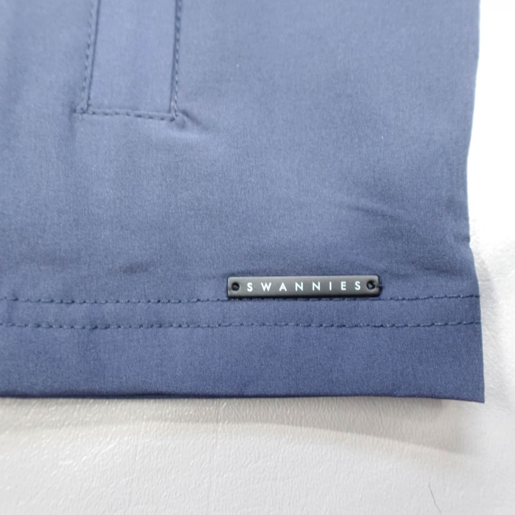 Vintage Swannies Weiss Water Resistant Windbreaker Hooded Jacket Navy Men's Size S Size US S / EU 44-46 / 1 - 2 Thumbnail