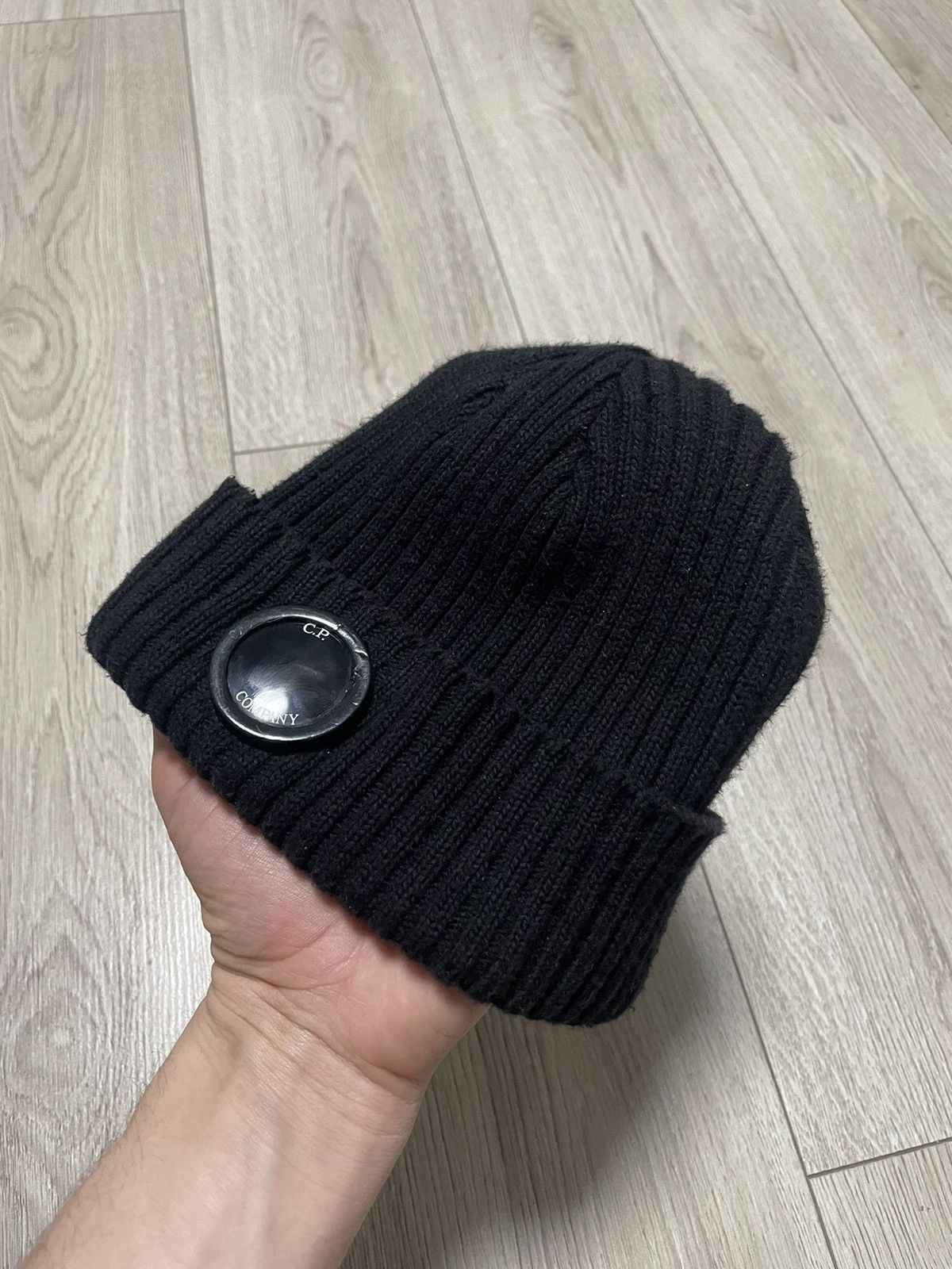 Vintage Vintage CP Company Single Lense Beanie Wool Hat Size ONE SIZE - 1 Thumbnail