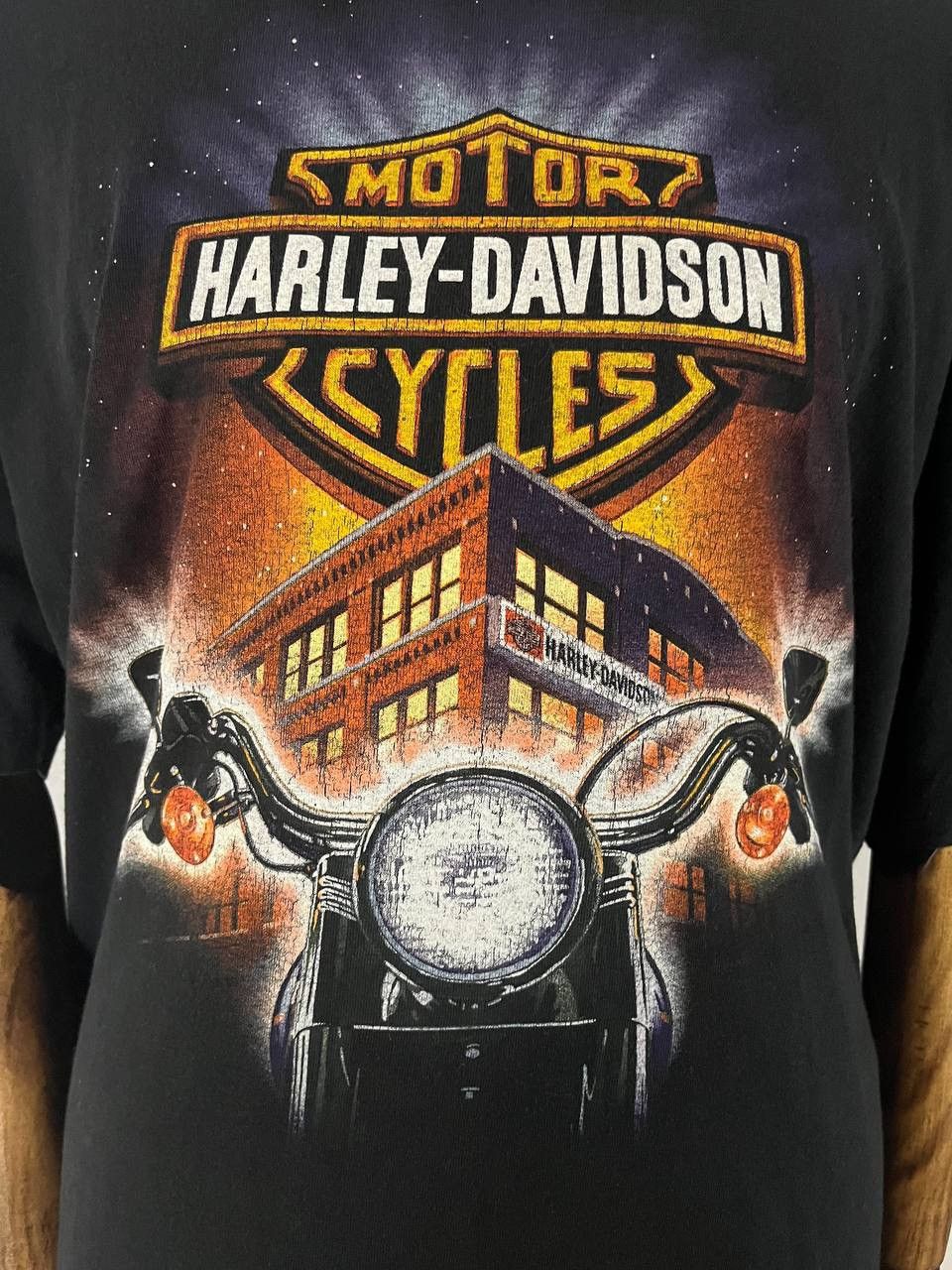 Harley Davidson Harley Davidson Tee T Shirt Vintage Black 1990s Size US XXL / EU 58 / 5 - 4 Thumbnail