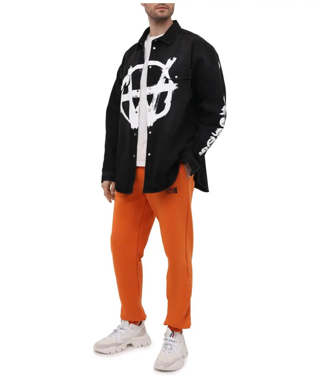 Vetements o1y0924 Sweatpant in Orange Size US 28 / EU 44 - 2 Thumbnail