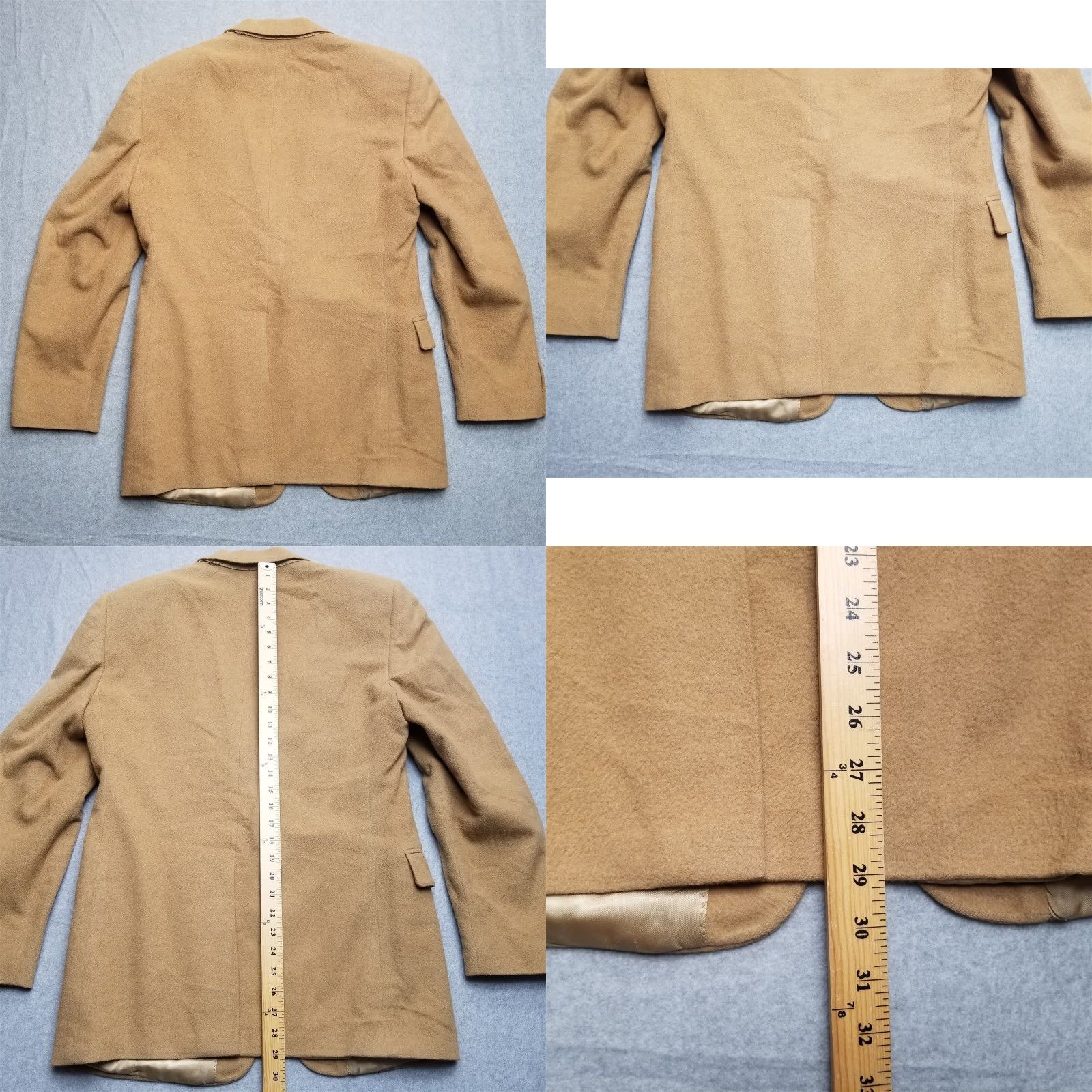 J.Crew VINTAGE Miltons Adolfo Couture Blazer Mens Medium Camel Hair Union Made USA Jacket Size 40R - 10 Thumbnail