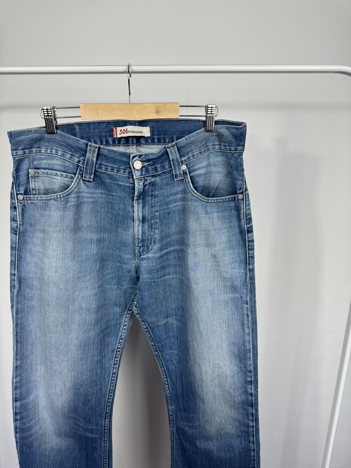 Levi's Levi’s 506 Standard Men’s Jeans W36 Faded Blue Denim Pants Size US 36 / EU 52 - 11 Thumbnail