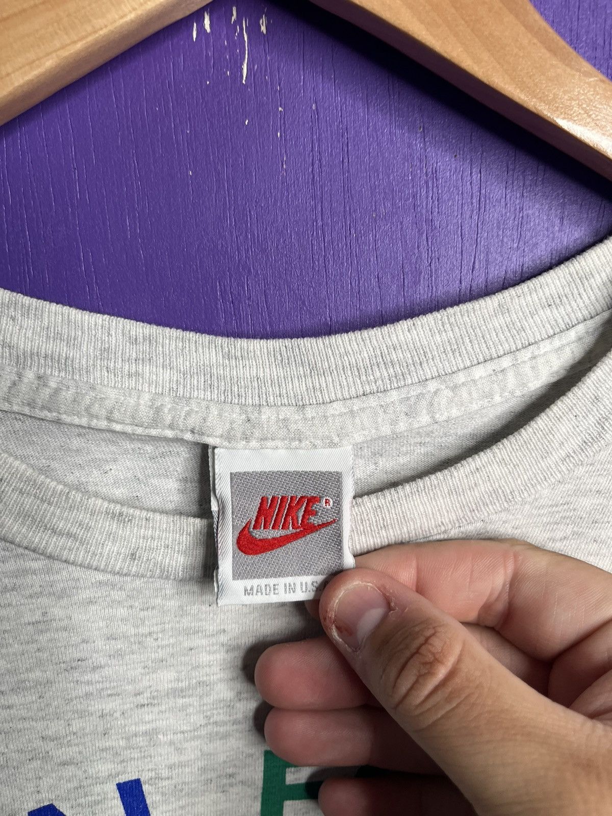 NBA × Nike × Vintage Vintage 1994 Nike Charlotte NCAA final four t-shirt Size US L / EU 52-54 / 3 - 4 Thumbnail