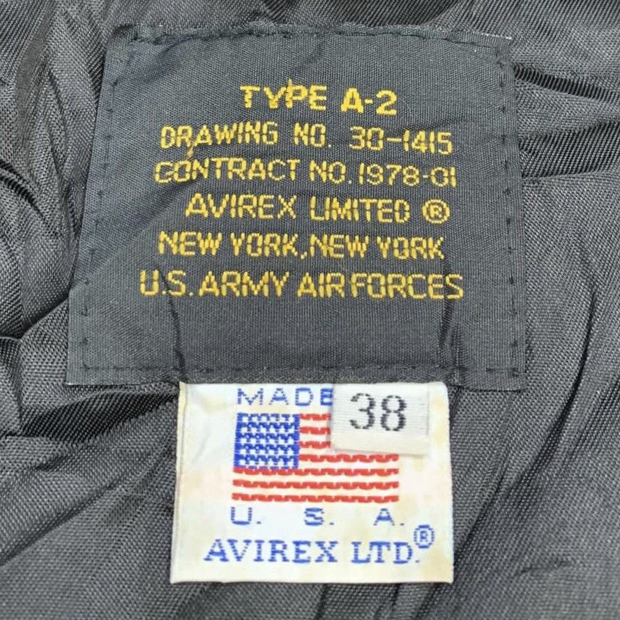 Avirex Vintage Avirex Limited A-2 Airforce Faded Leather Jacket Size US M / EU 48-50 / 2 - 18 Thumbnail