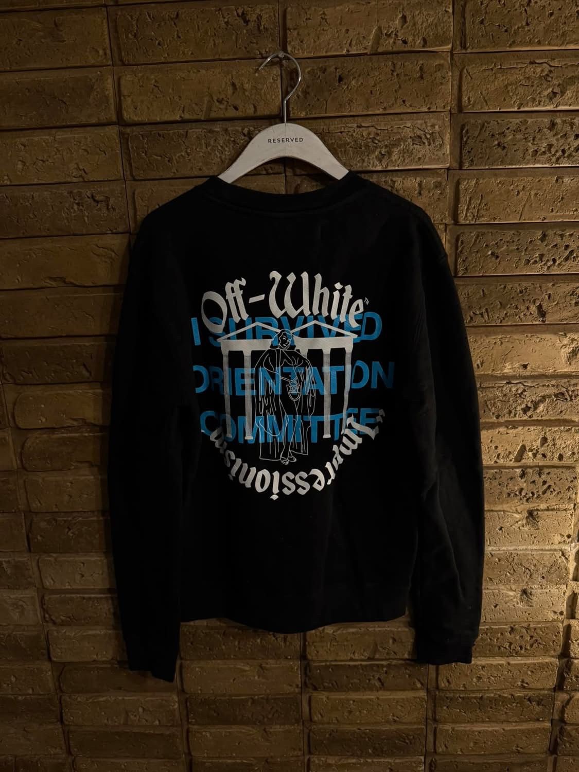 Off-White Off-white impressionism orientation Black crewneck Size US M / EU 48-50 / 2 - 8 Thumbnail