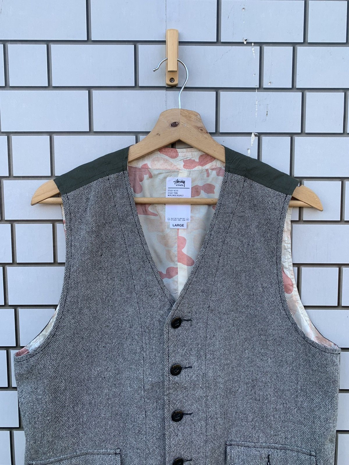 Stussy Vintage Stussy Camo Vest Size US L / EU 52-54 / 3 - 6 Thumbnail