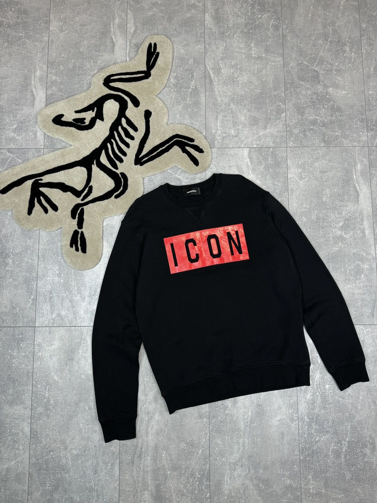 Dsquared2 Mens Dsquared2 sweatshirt luxury black size L pullover Size US L / EU 52-54 / 3 - 1 Thumbnail