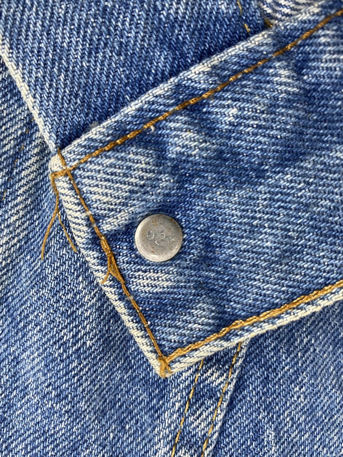 Levi's Vintage Clothing 🇺🇸1980s Vintage Levis 70649-0217 Orange Tab Blue Denim Jacket Size US L / EU 52-54 / 3 - 6 Thumbnail