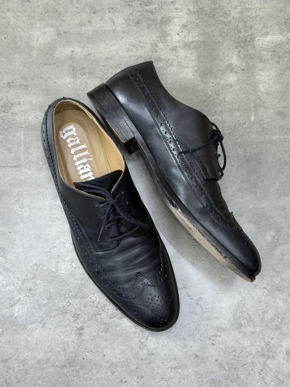 John Galliano John Galliano Black Brogue Derby Shoes EU 44 Size US 11 / EU 44 - 11 Thumbnail