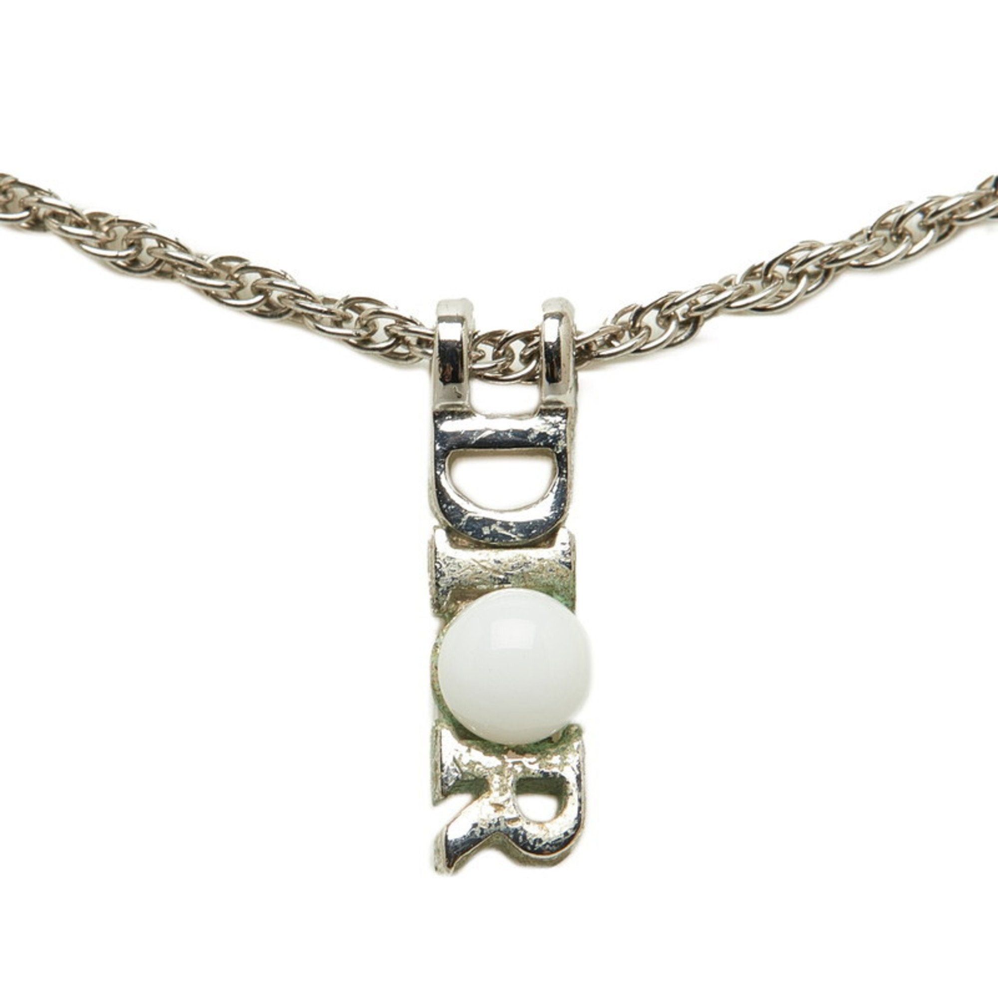 image of Christian Dior Dior Necklace Silver Metal Ladies, Women's
