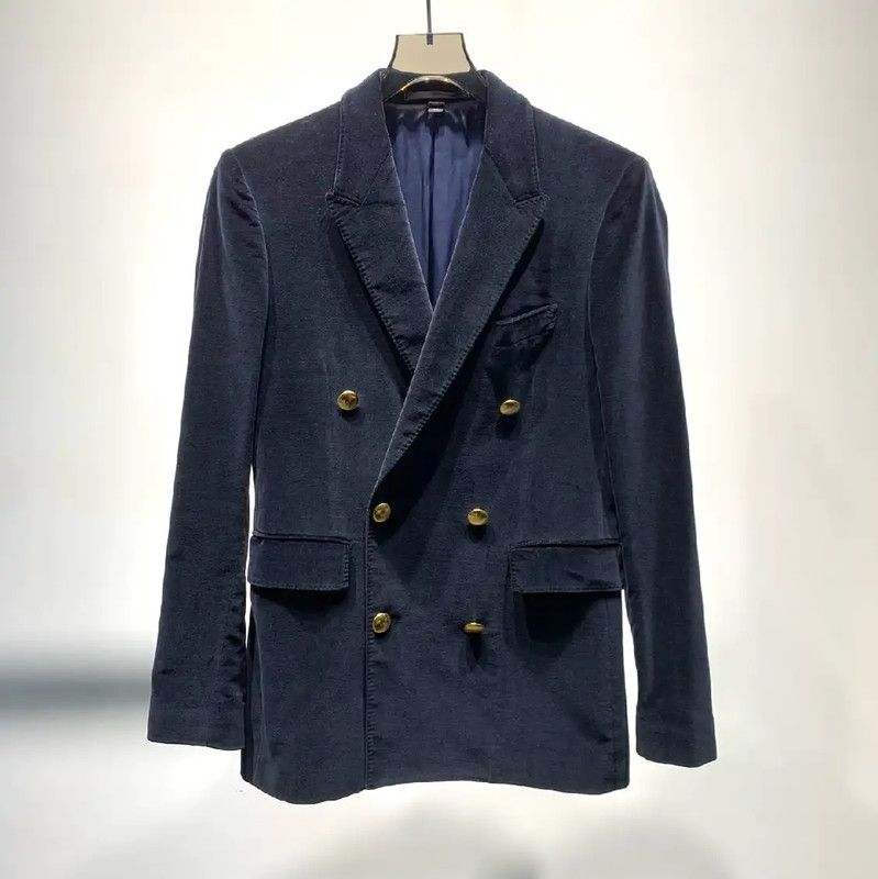 Burberry Burberry Men's Black Double-Breasted Jacket Size US M / EU 48-50 / 2 - 1 Thumbnail