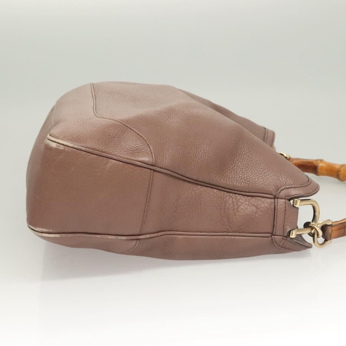 Gucci GUCCI Bamboo Hand Bag Leather Pink Gold Size ONE SIZE - 4 Thumbnail
