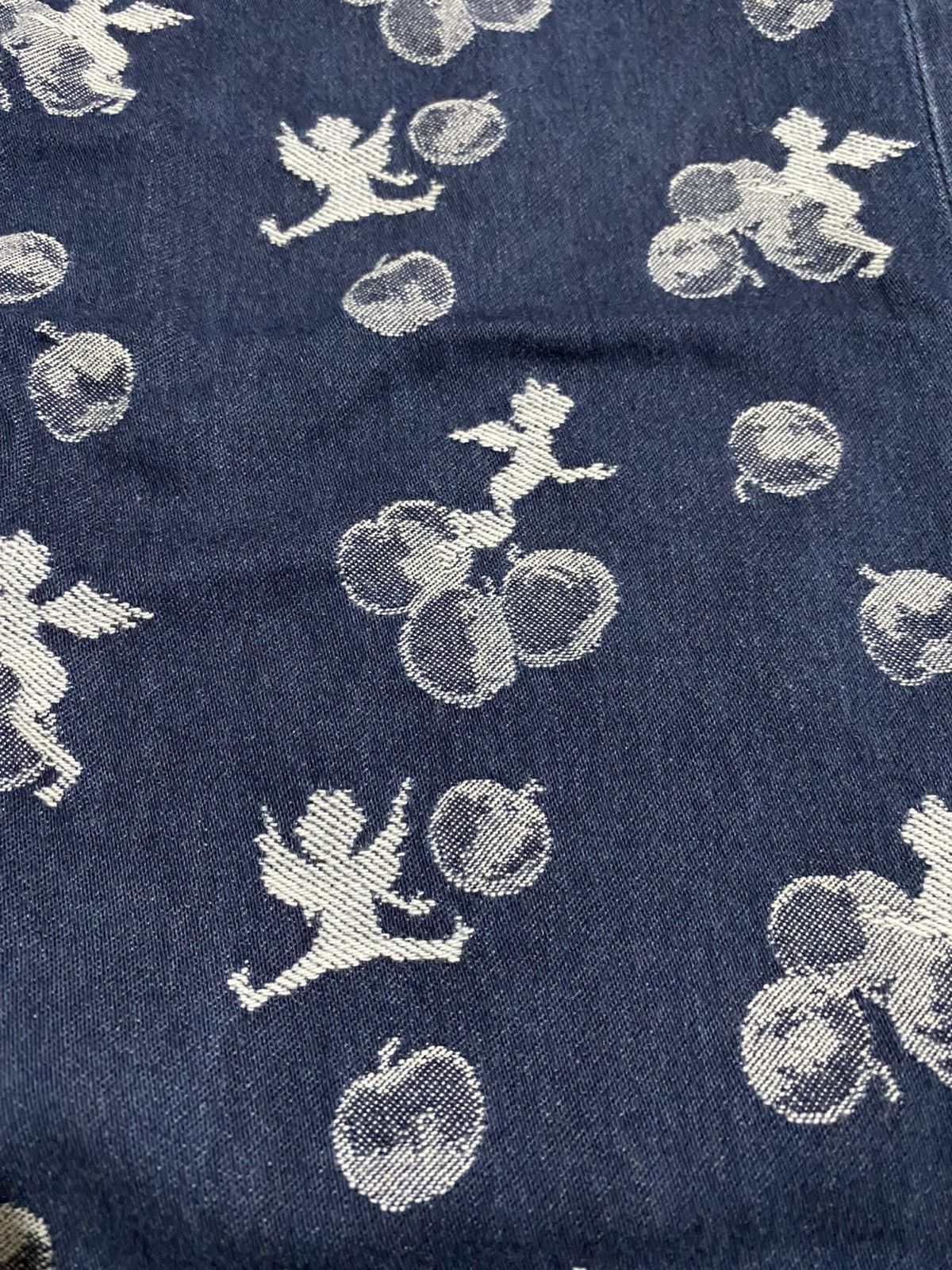 Frapbois × Issey Miyake × Japanese Brand 🇯🇵 FRAPBOIS CHERRY PRINT JEANS Size US 30 / EU 46 - 7 Thumbnail