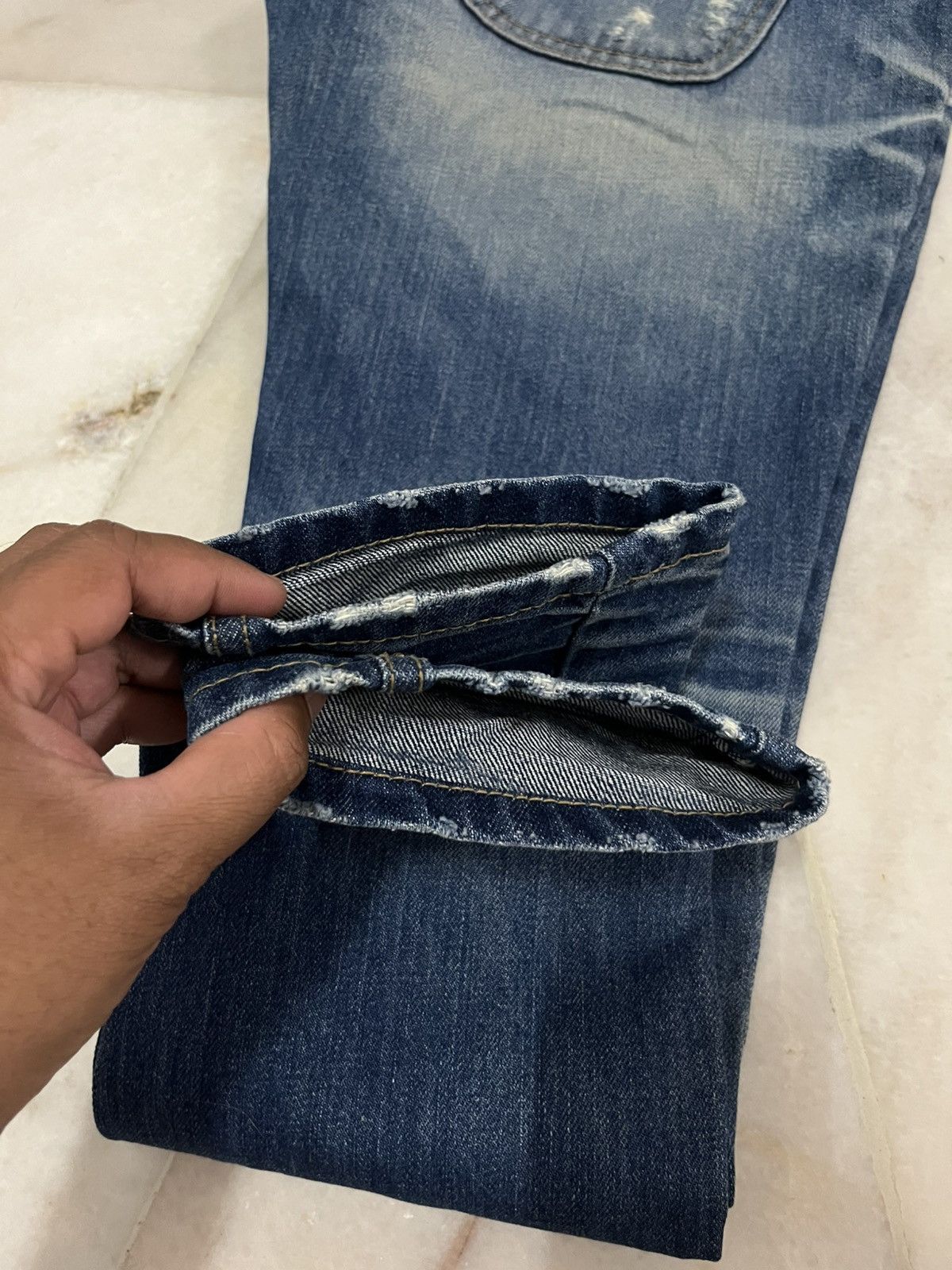 Japanese Brand Yoshitomo Nara Lolita Distressed denim jeans Size US 30 / EU 46 - 12 Thumbnail