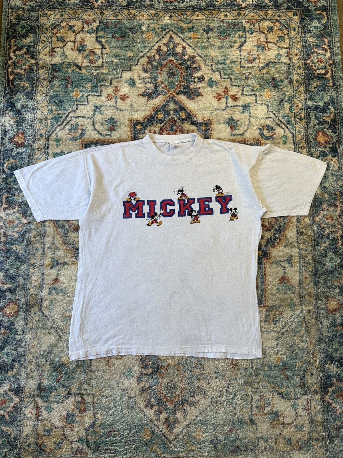 Disney Vintage Disney Mickey Mouse Spellout T-shirt Size XL Size US XL / EU 56 / 4 - 1 Thumbnail